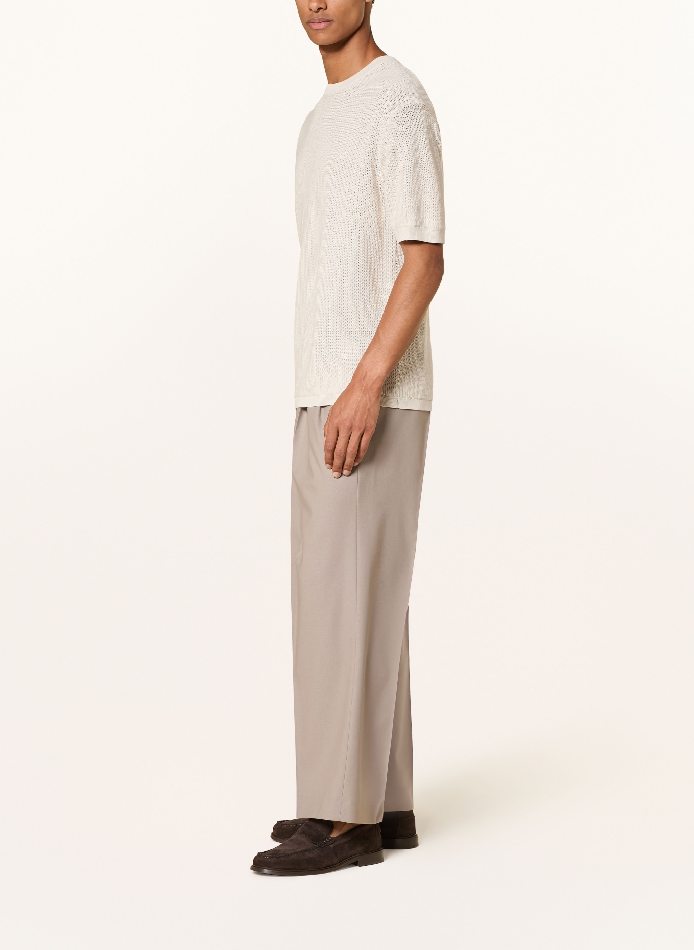 DRYKORN Pantalon LEEK Wide Fit: TAUPE