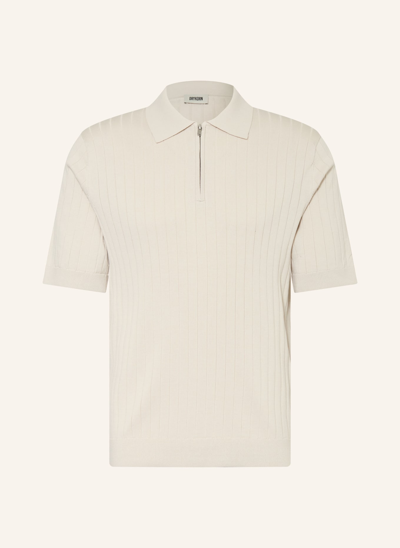 DRYKORN Strick-Poloshirt NIIVAN: ECRU