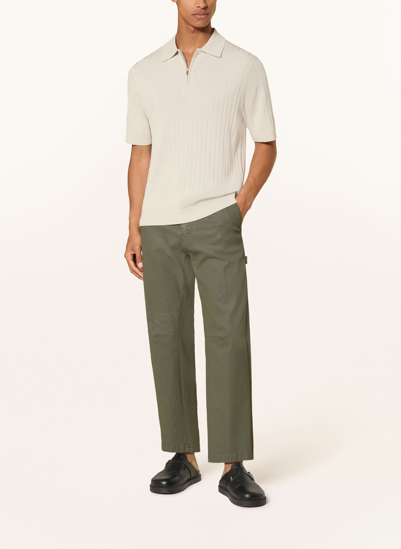 DRYKORN Strick-Poloshirt NIIVAN: ECRU