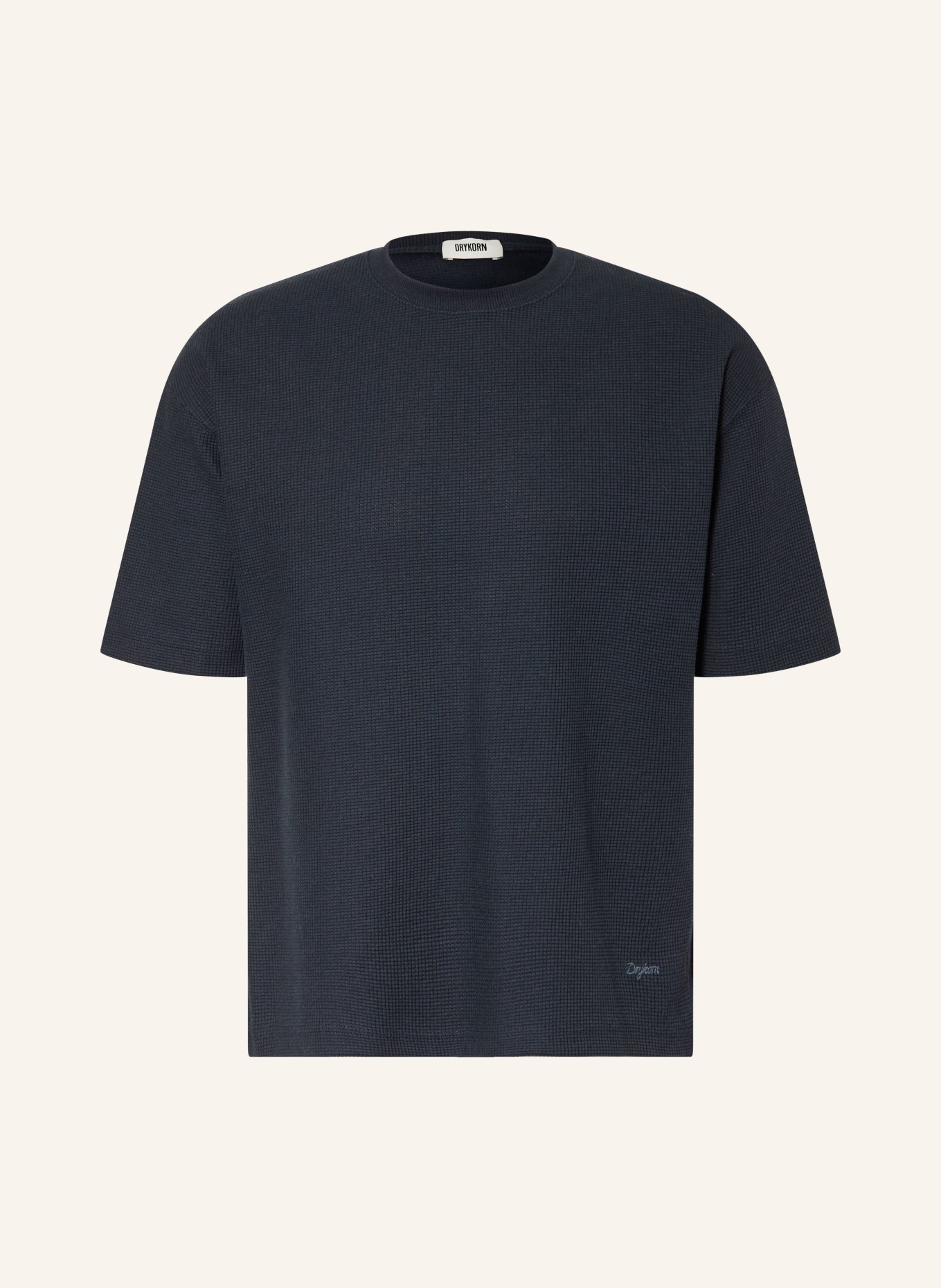 DRYKORN T-shirt MATEGON: MØRKEBLÅ