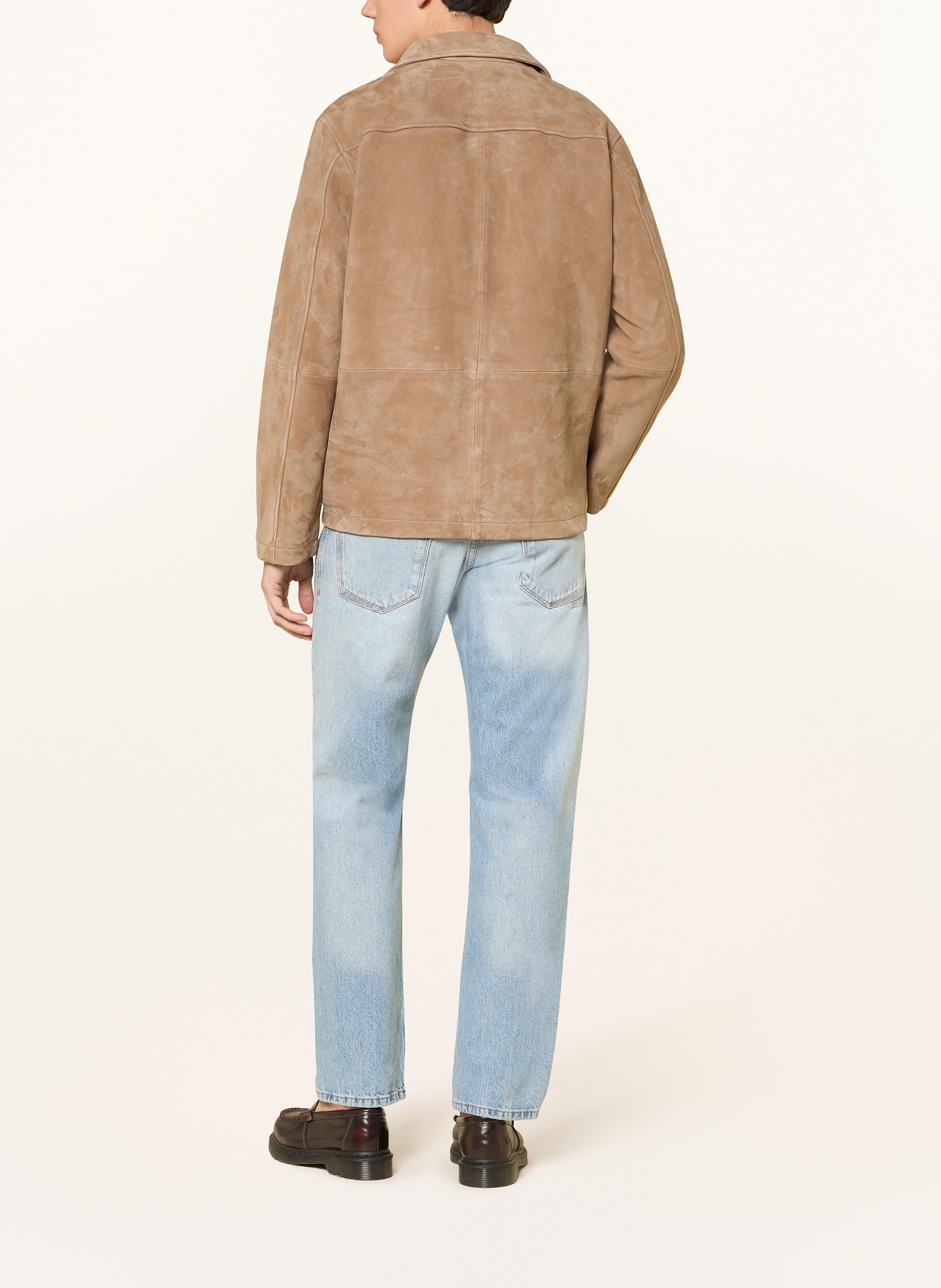 DRYKORN LOUVIN Leather Jacket: LIGHT BROWN