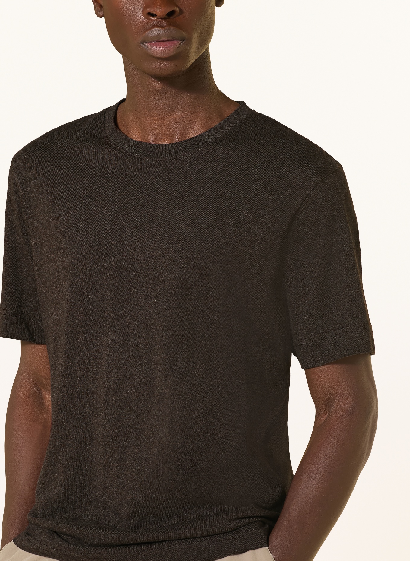 DRYKORN RAPHAEL T-shirt: DARK BROWN