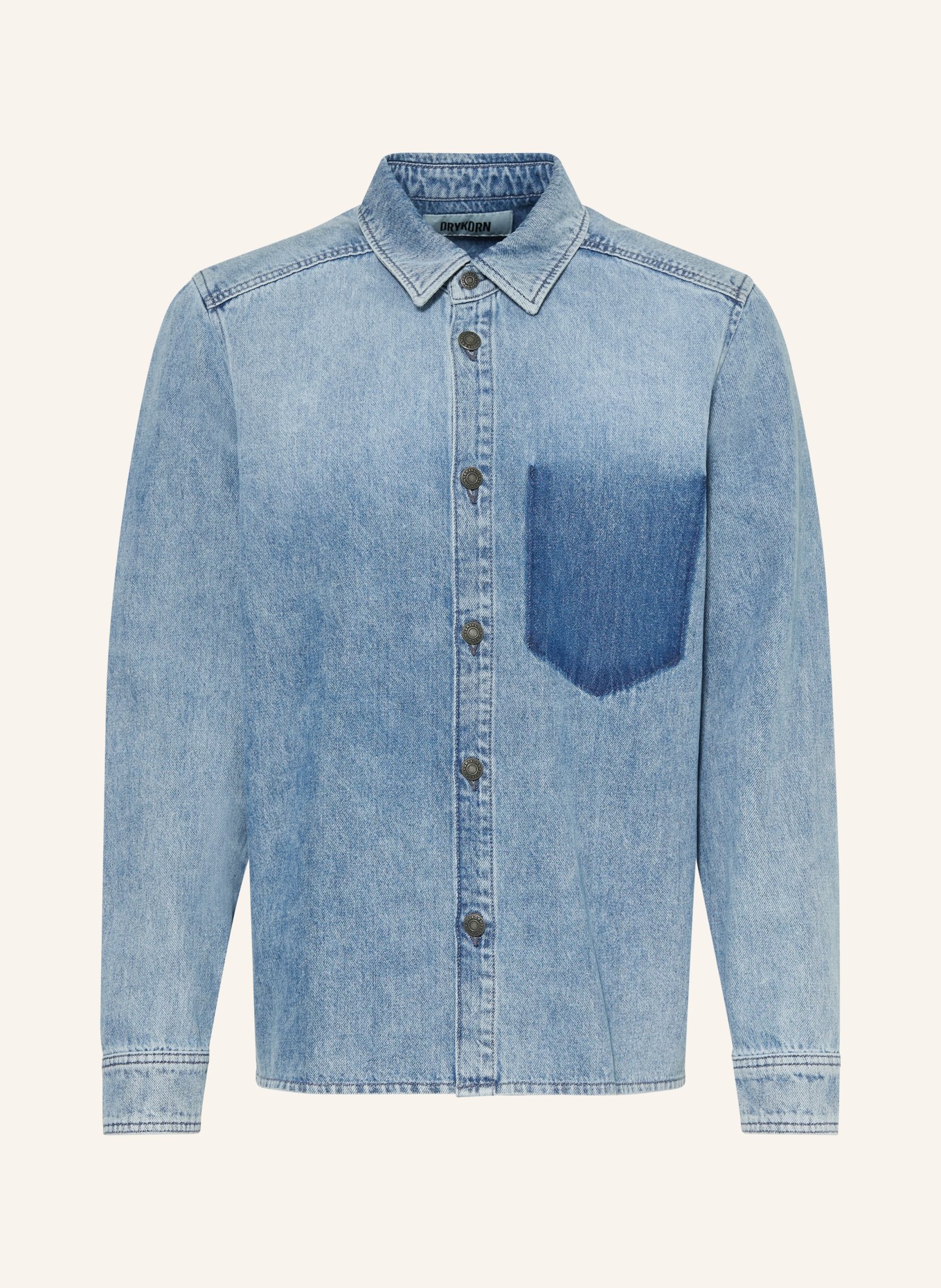 DRYKORN DIEGGO Denim Overshirt: BLUE