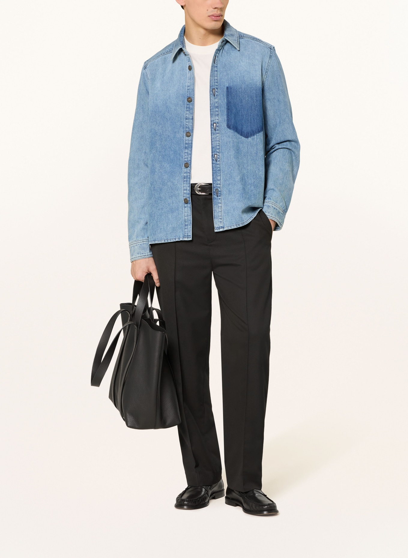 DRYKORN DIEGGO Denim Overshirt: BLUE