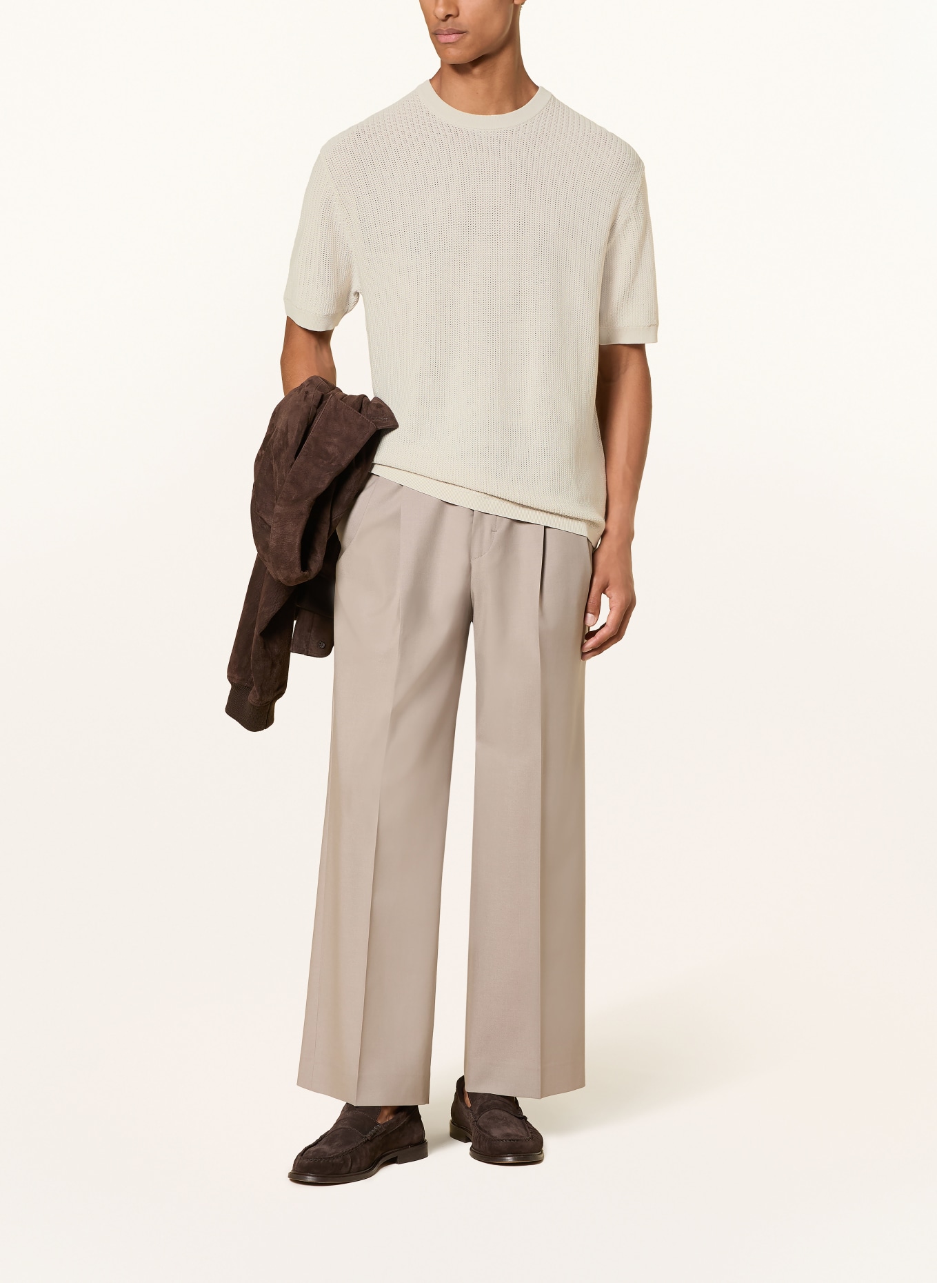 DRYKORN Gebreid shirt: ECRU