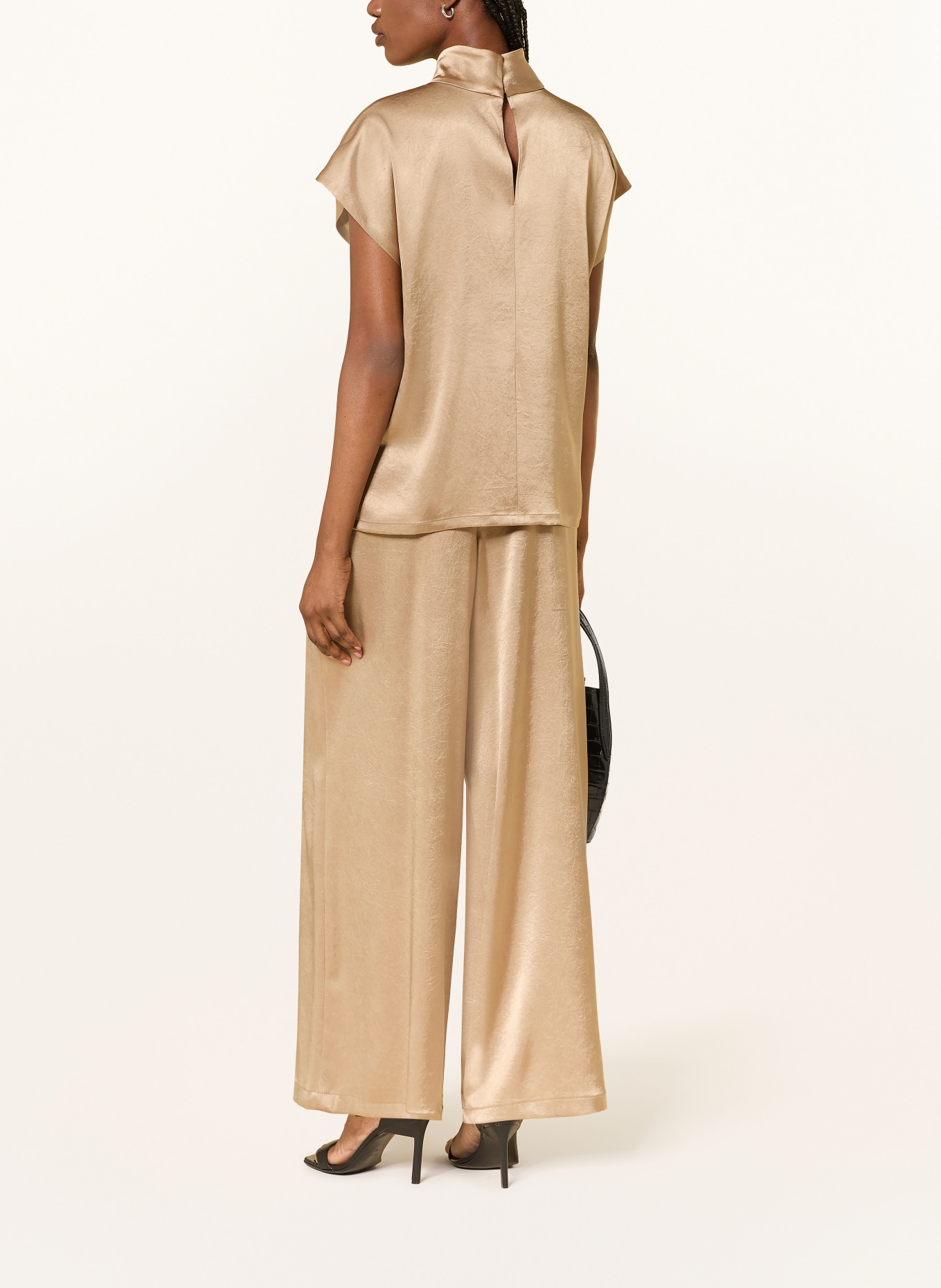 DRYKORN Blusenshirt ALARIA aus Satin: CAMEL