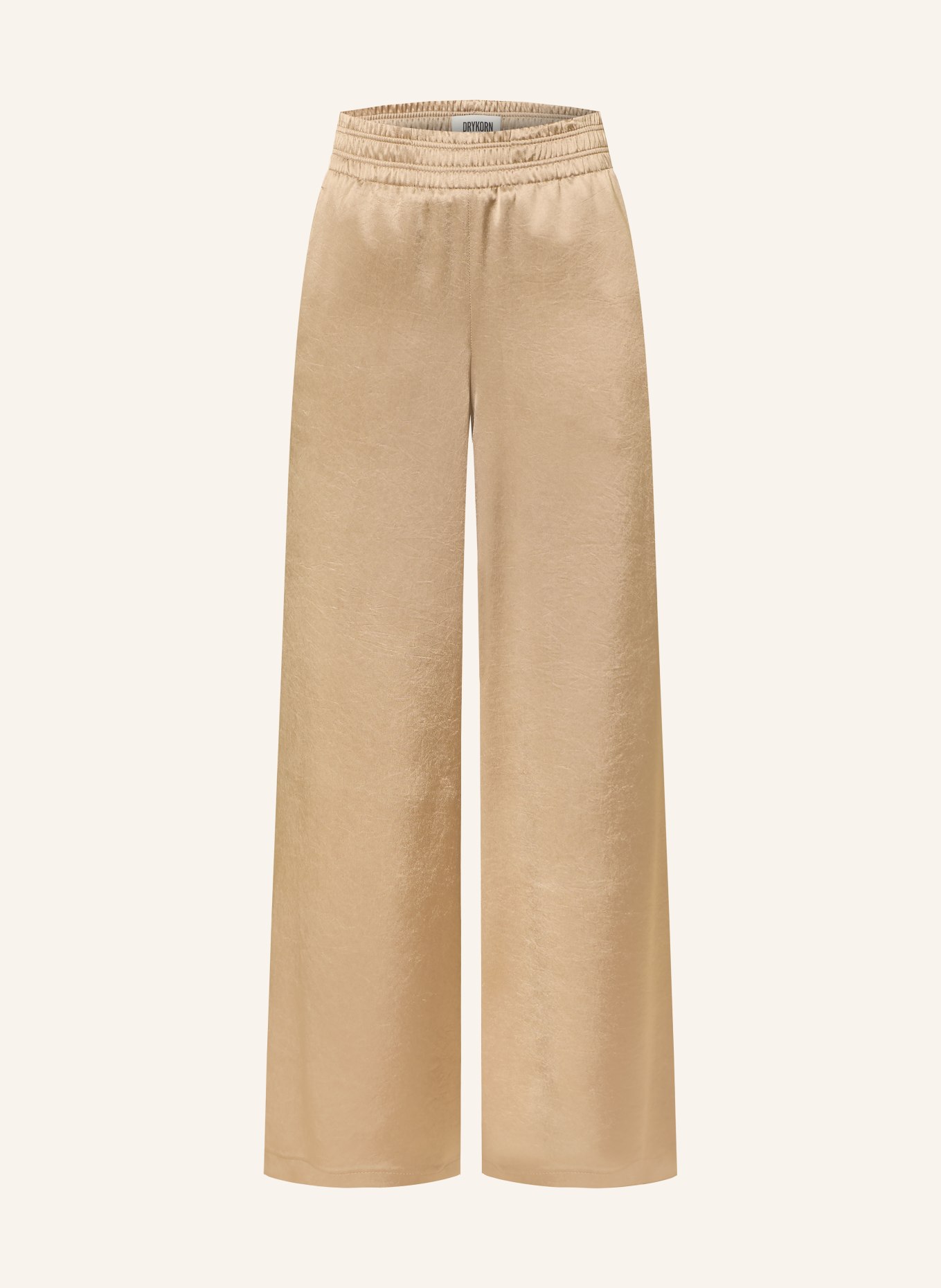 DRYKORN CEILING Satin Pants: CAMEL