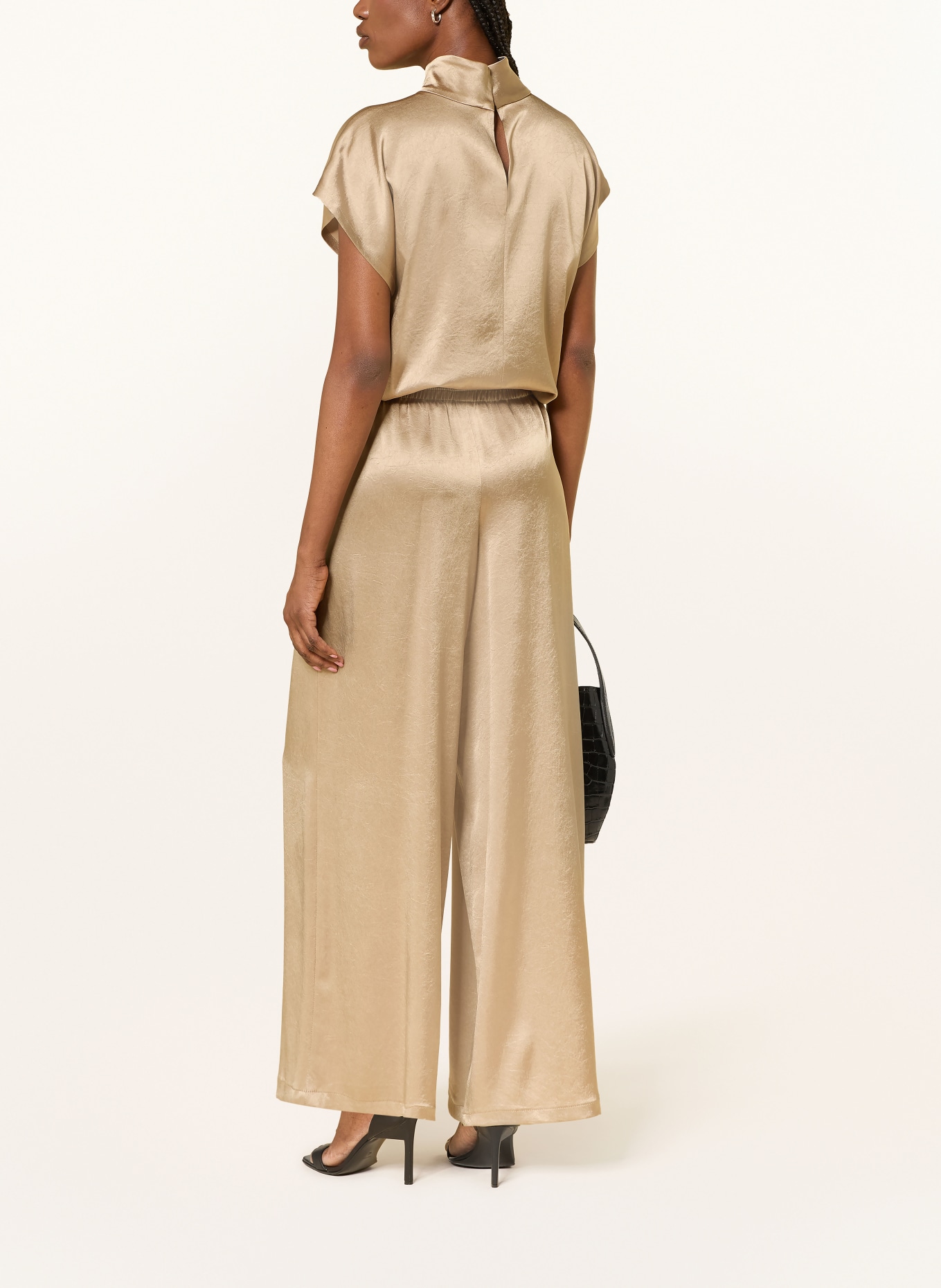 DRYKORN CEILING Satin Pants: CAMEL