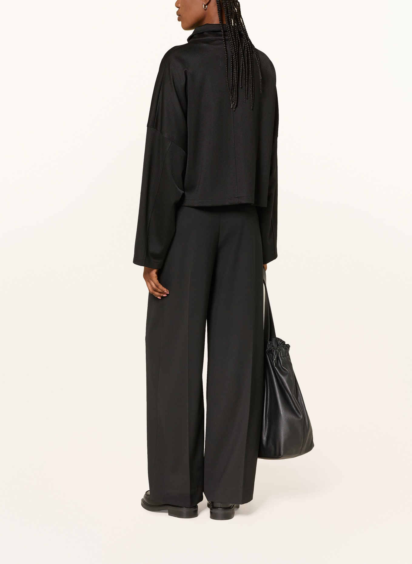 DRYKORN ELSTOW Piqué Blazer: BLACK