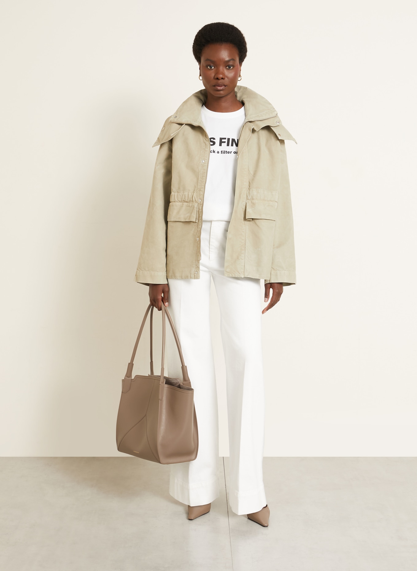 VICTORIA BECKHAM Shopper VICTORIA: TAUPE