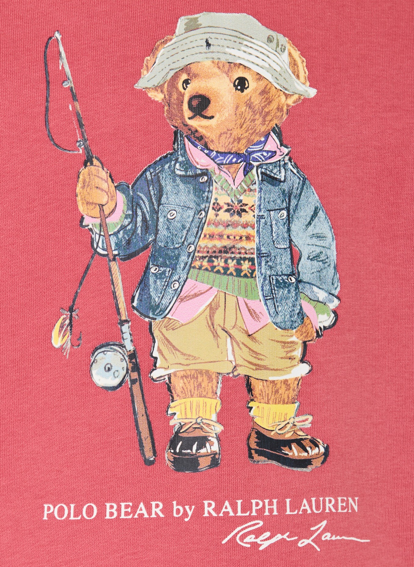 POLO RALPH LAUREN Sweatshirt: LYSERØD / LYSEBRUN / BLÅ