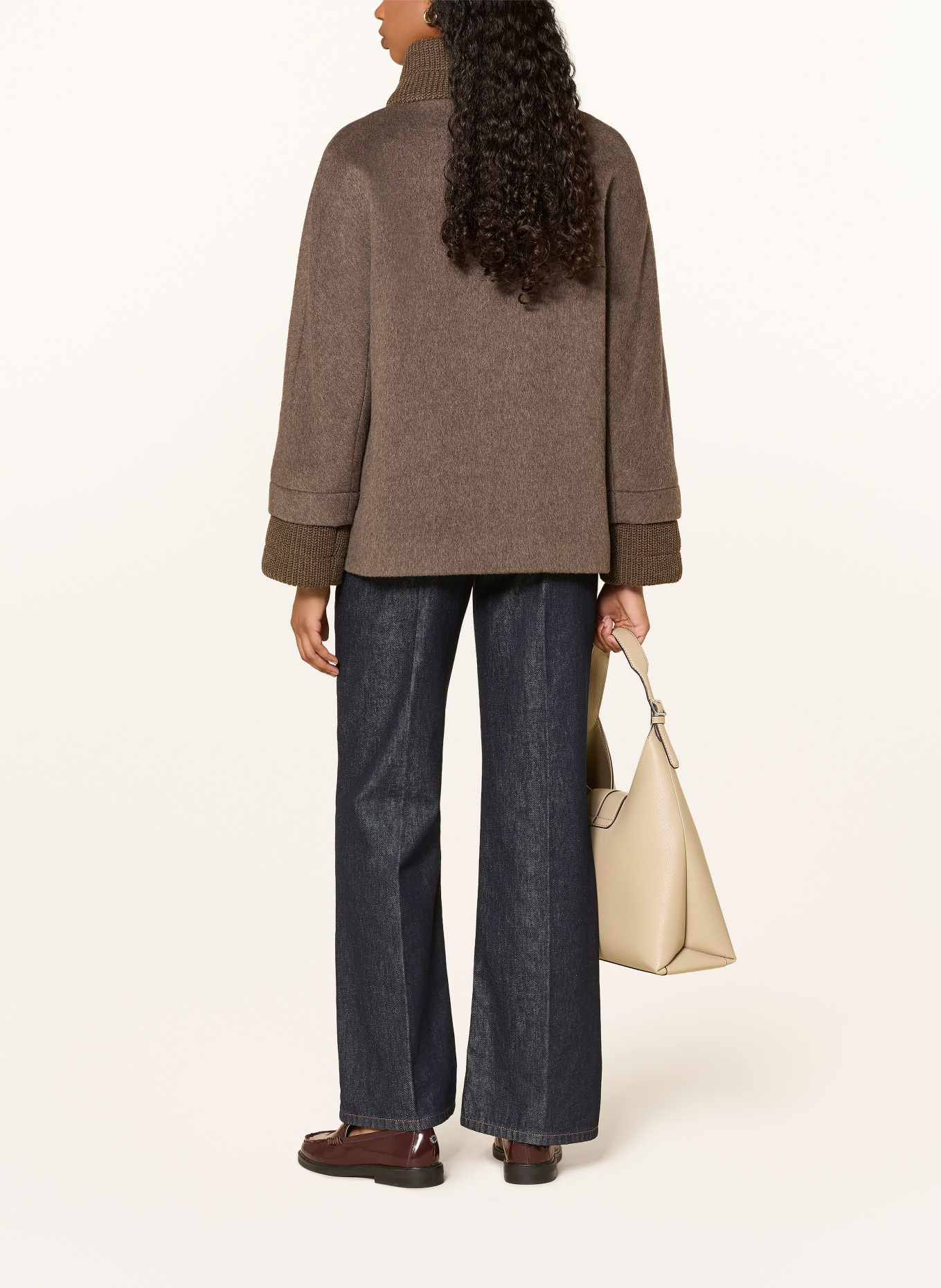 ICONS CINZIA ROCCA Cabanjacke im Materialmix: TAUPE