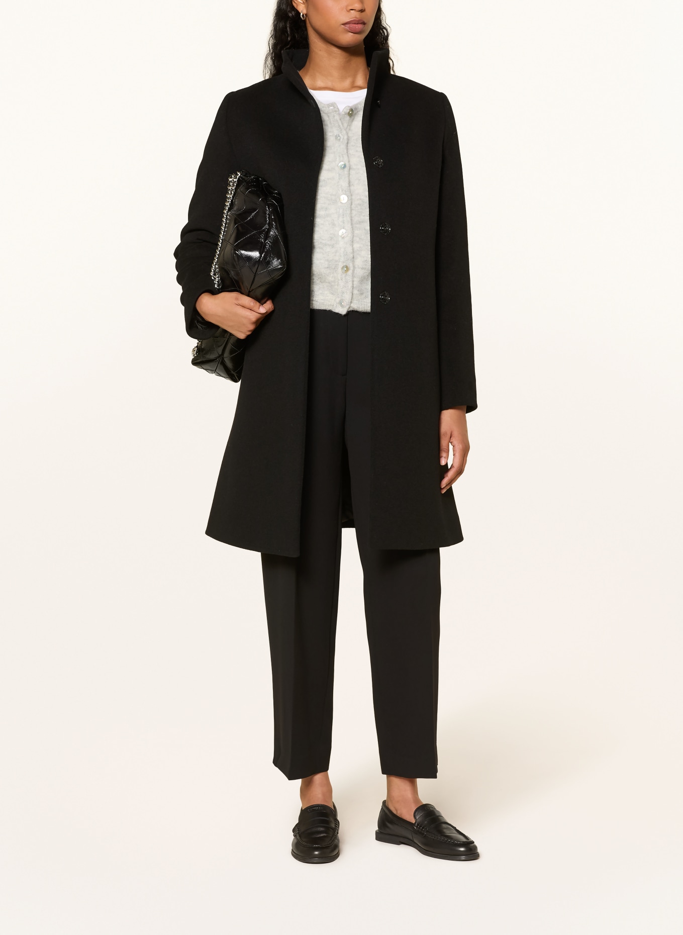 ICONS CINZIA ROCCA Manteau en laine: NOIR