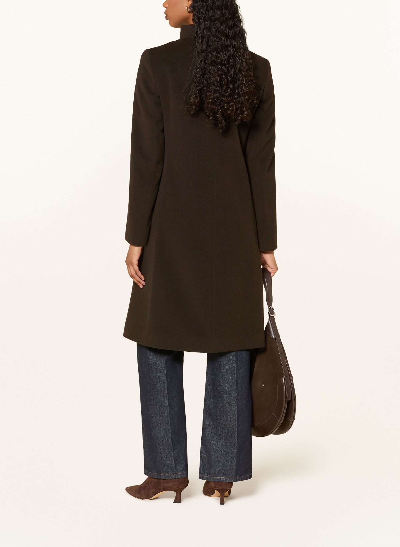 ICONS CINZIA ROCCA Manteau en laine: MARRON FONCÉ