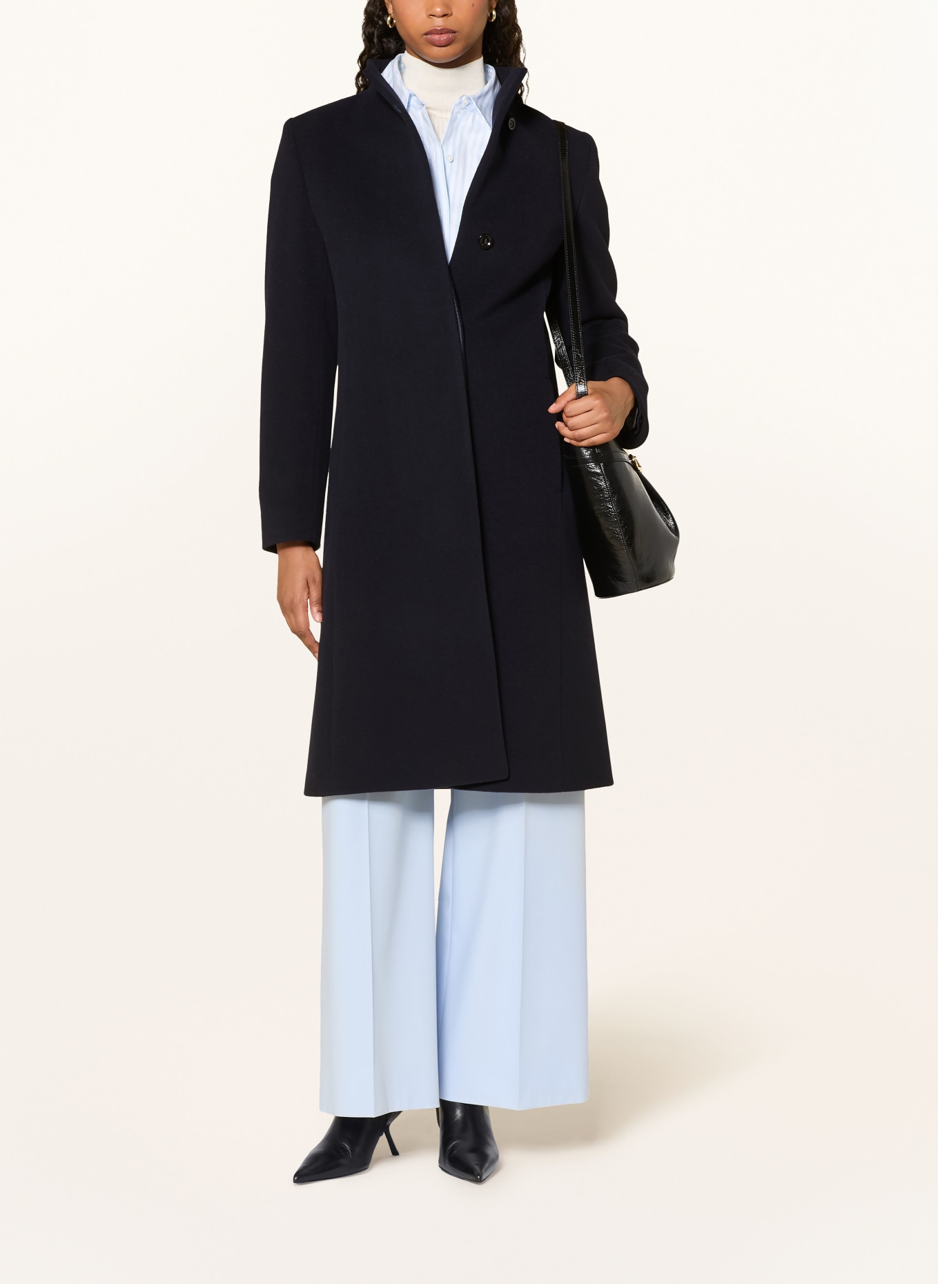 ICONS CINZIA ROCCA Manteau en laine: BLEU FONCÉ
