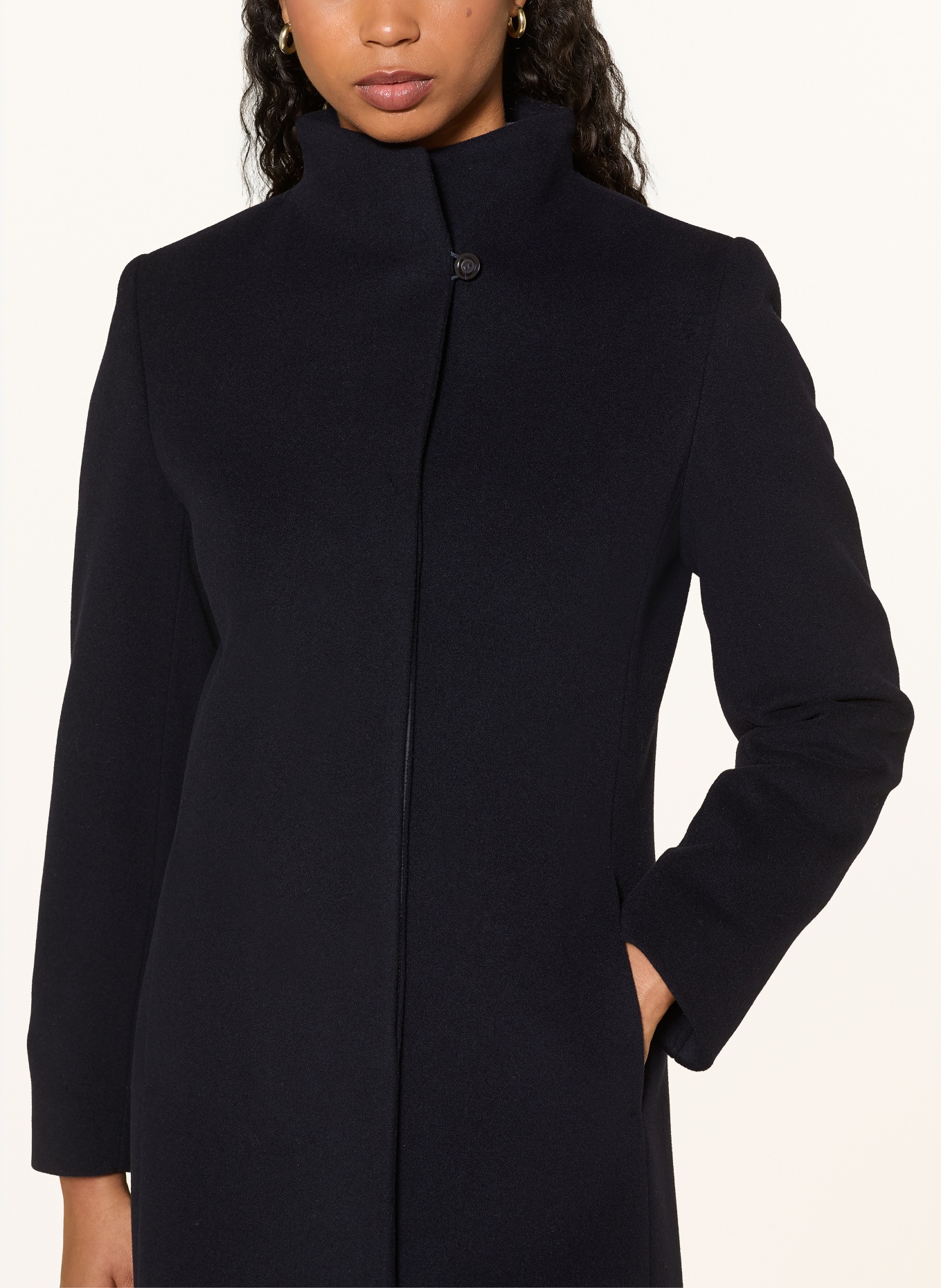 ICONS CINZIA ROCCA Manteau en laine: BLEU FONCÉ