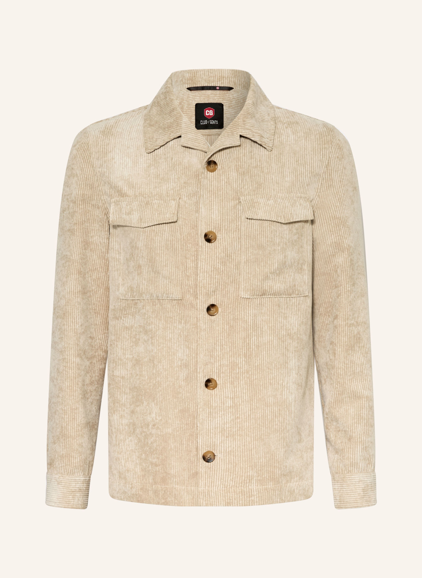 CG - CLUB of GENTS Corduroy overshirt CG CONSTANTIN: BEIGE
