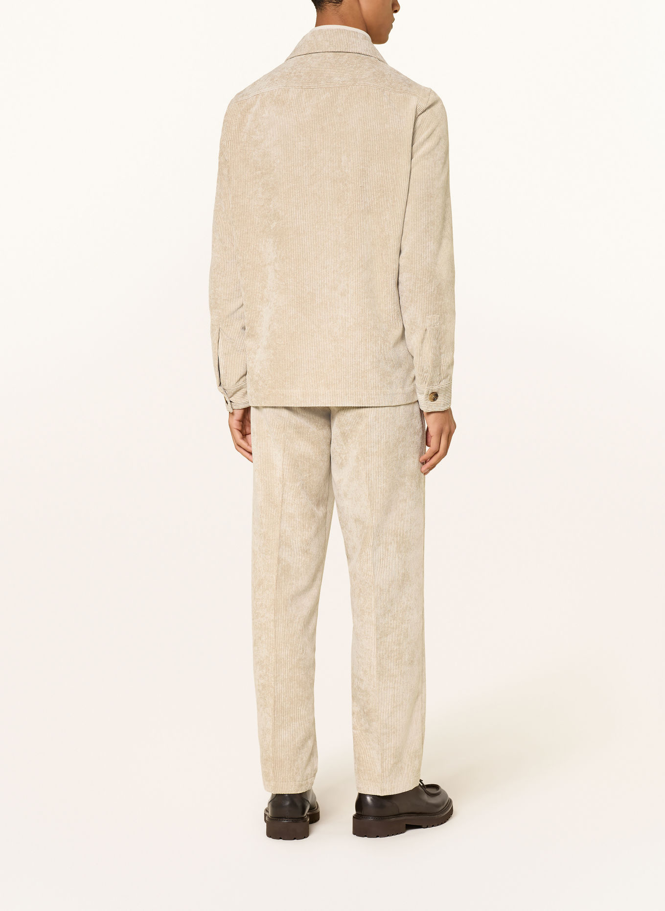 CG - CLUB of GENTS Corduroy overshirt CG CONSTANTIN: BEIGE