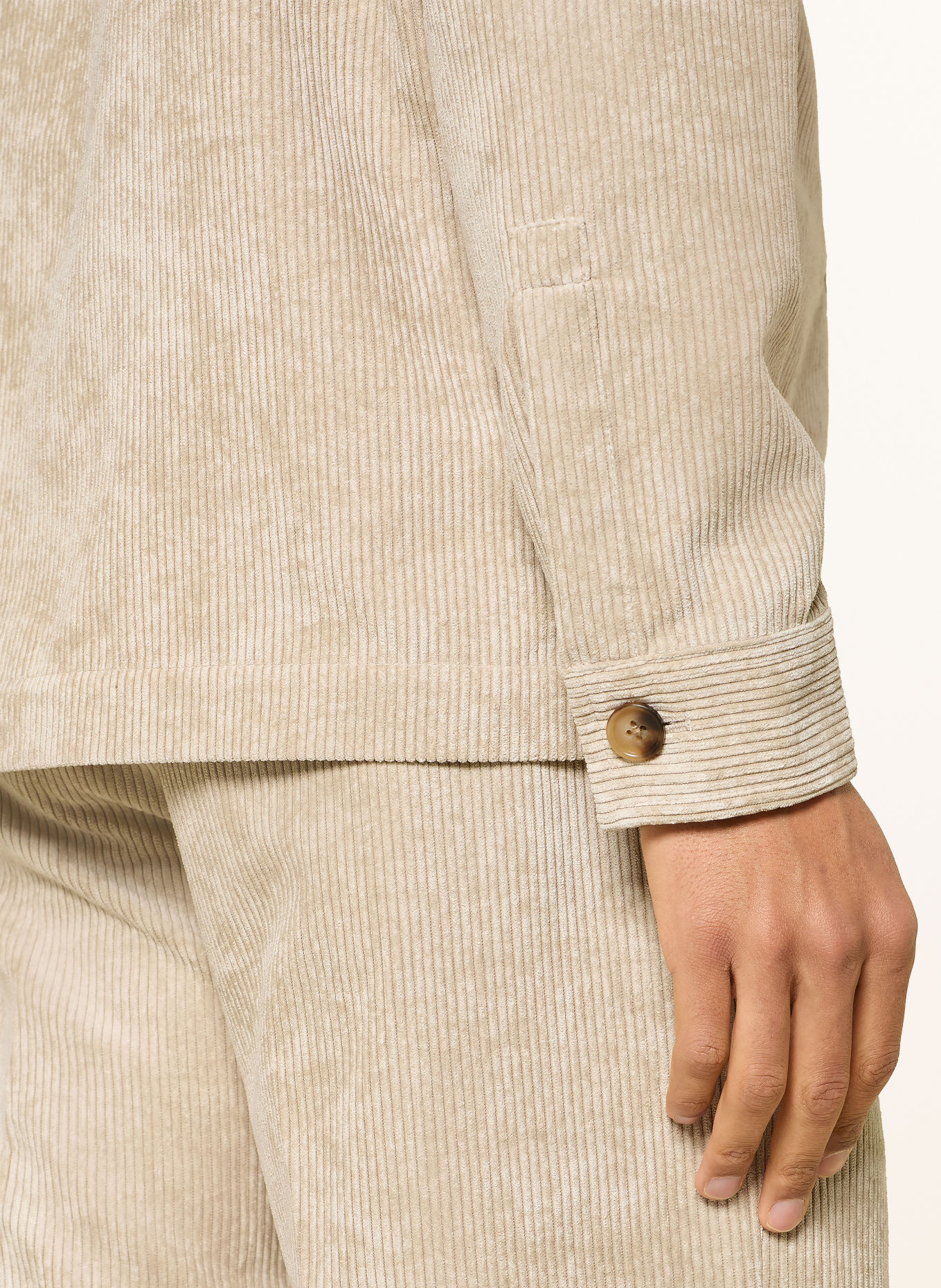 CG - CLUB of GENTS Corduroy overshirt CG CONSTANTIN: BEIGE