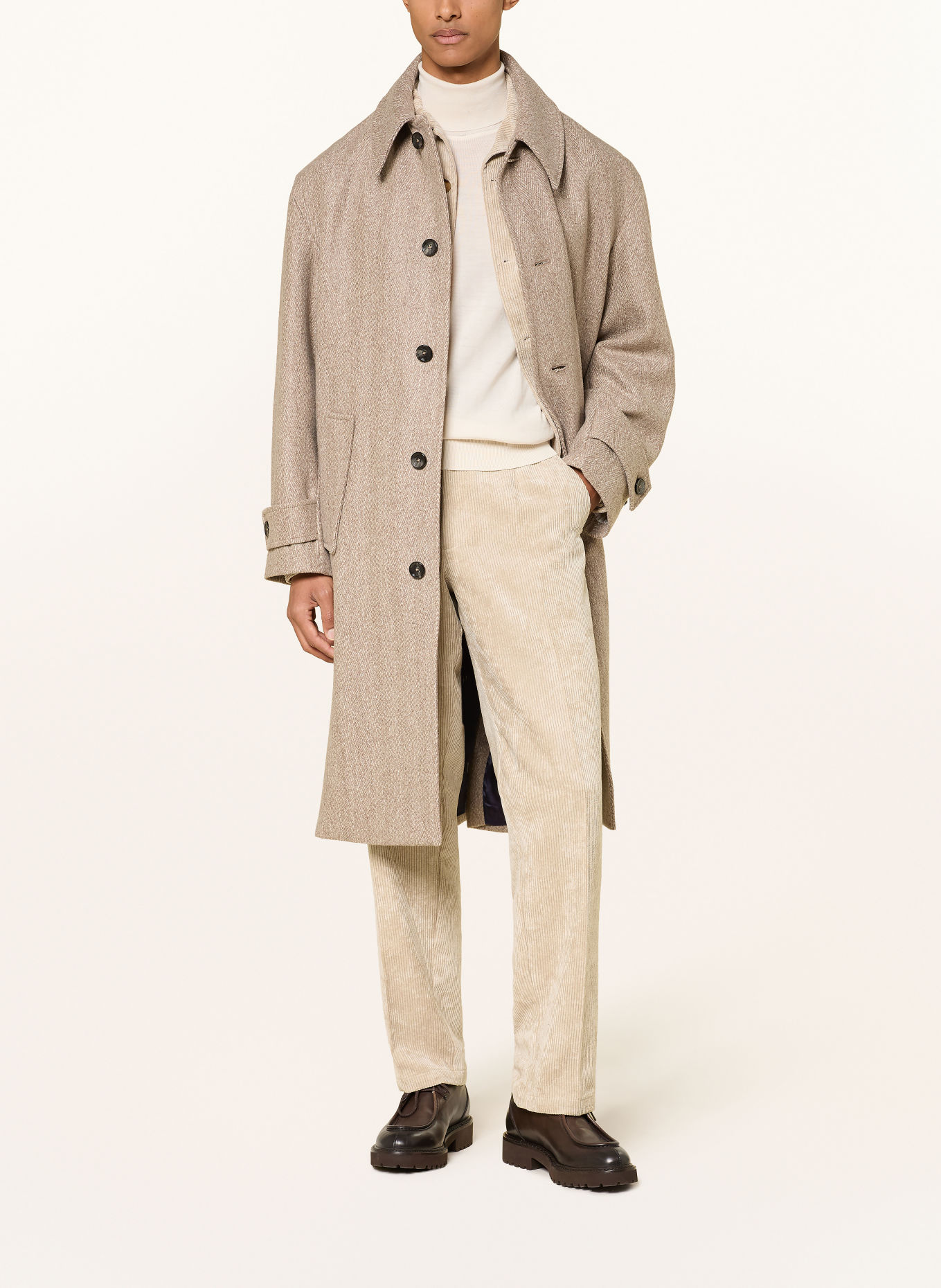 CG - CLUB of GENTS Anzughose CG OLE Relaxed Fit aus Cord: 22 BEIGE