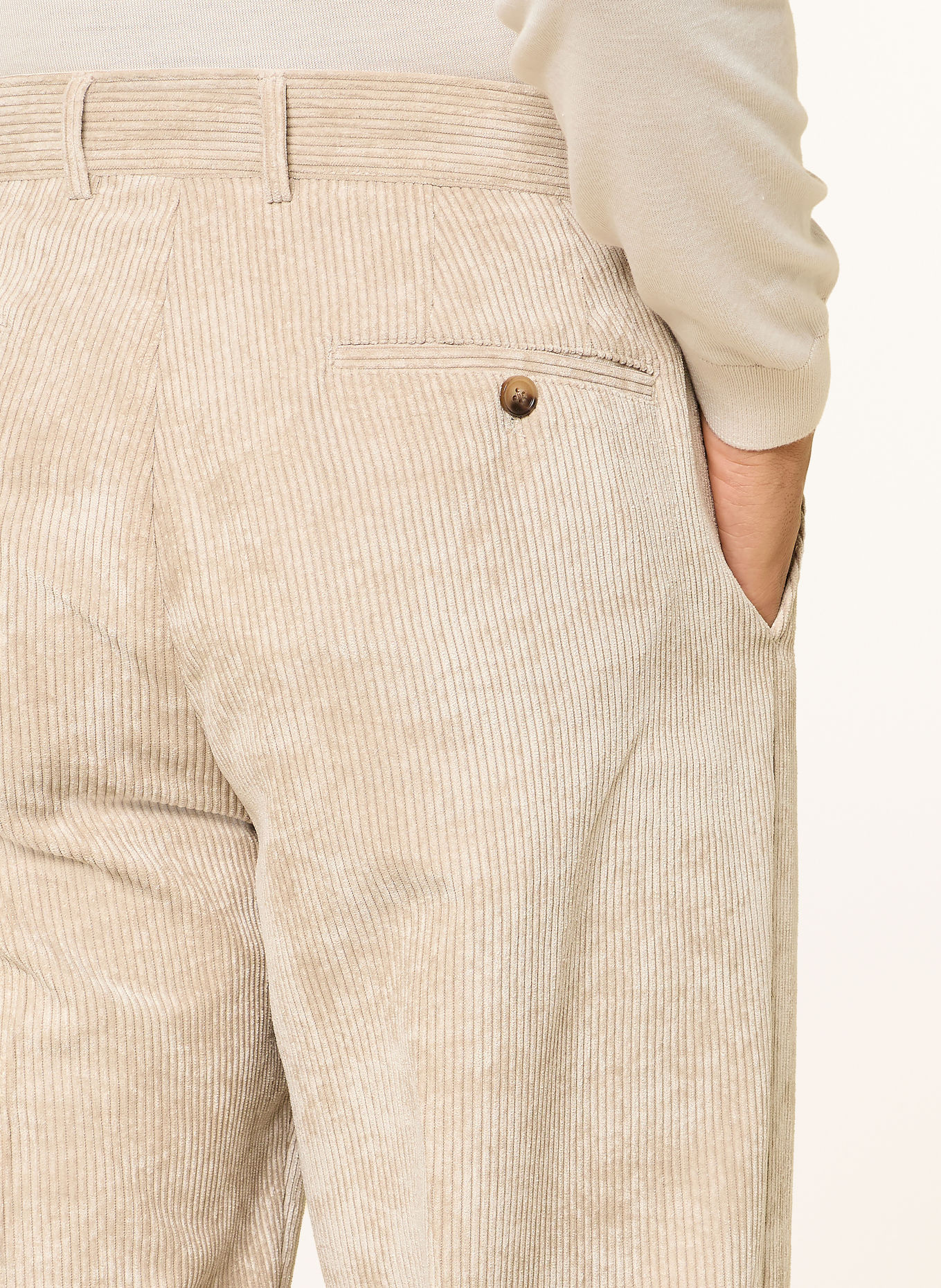 CG - CLUB of GENTS Anzughose CG OLE Relaxed Fit aus Cord: 22 BEIGE