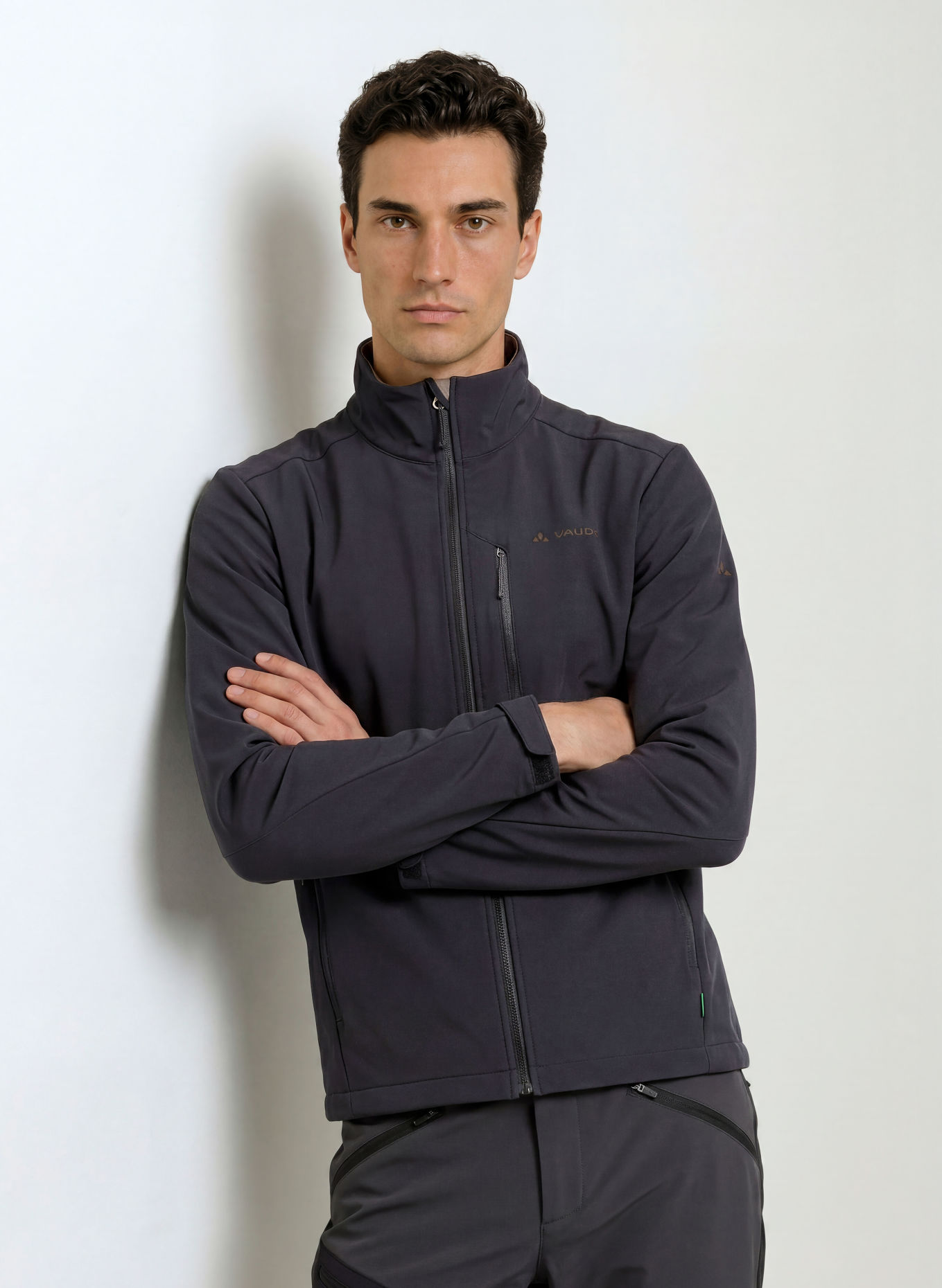 VAUDE Softshelljas CYCLONE: ZWART