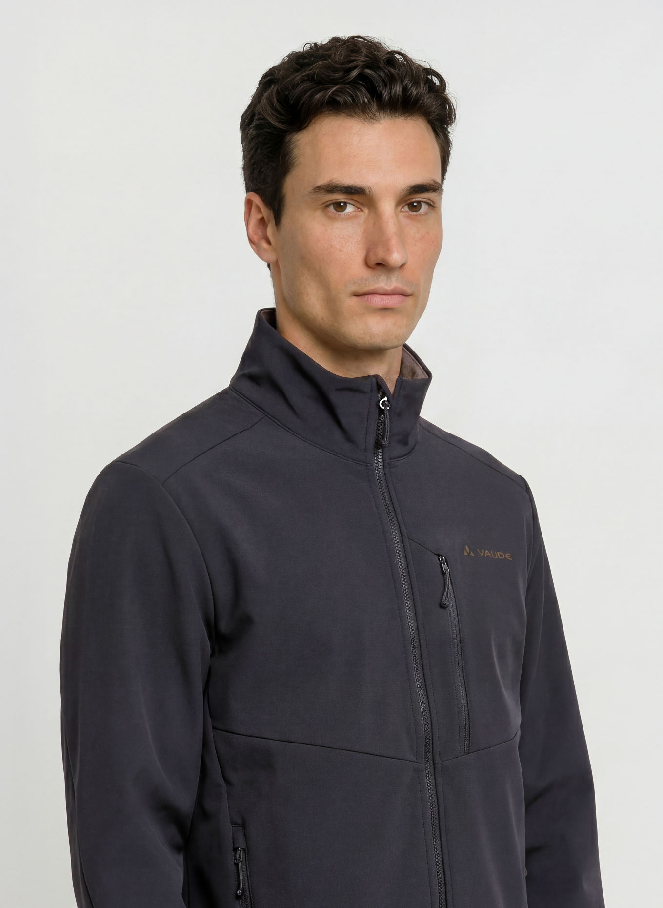 VAUDE Softshelljas CYCLONE: ZWART