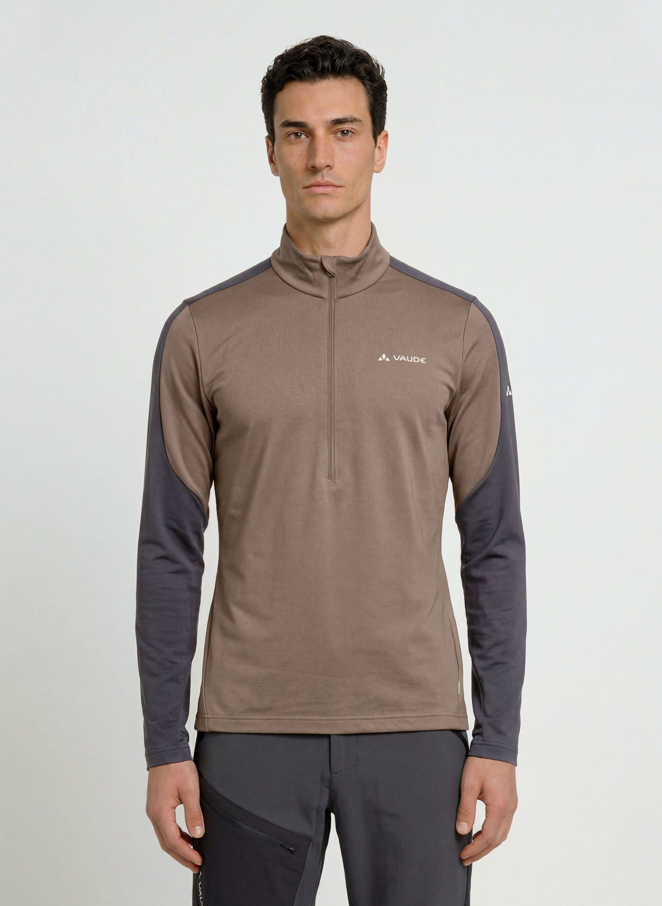 VAUDE Midlayer LIVIGNO: BRUIN / WIT / ZWART