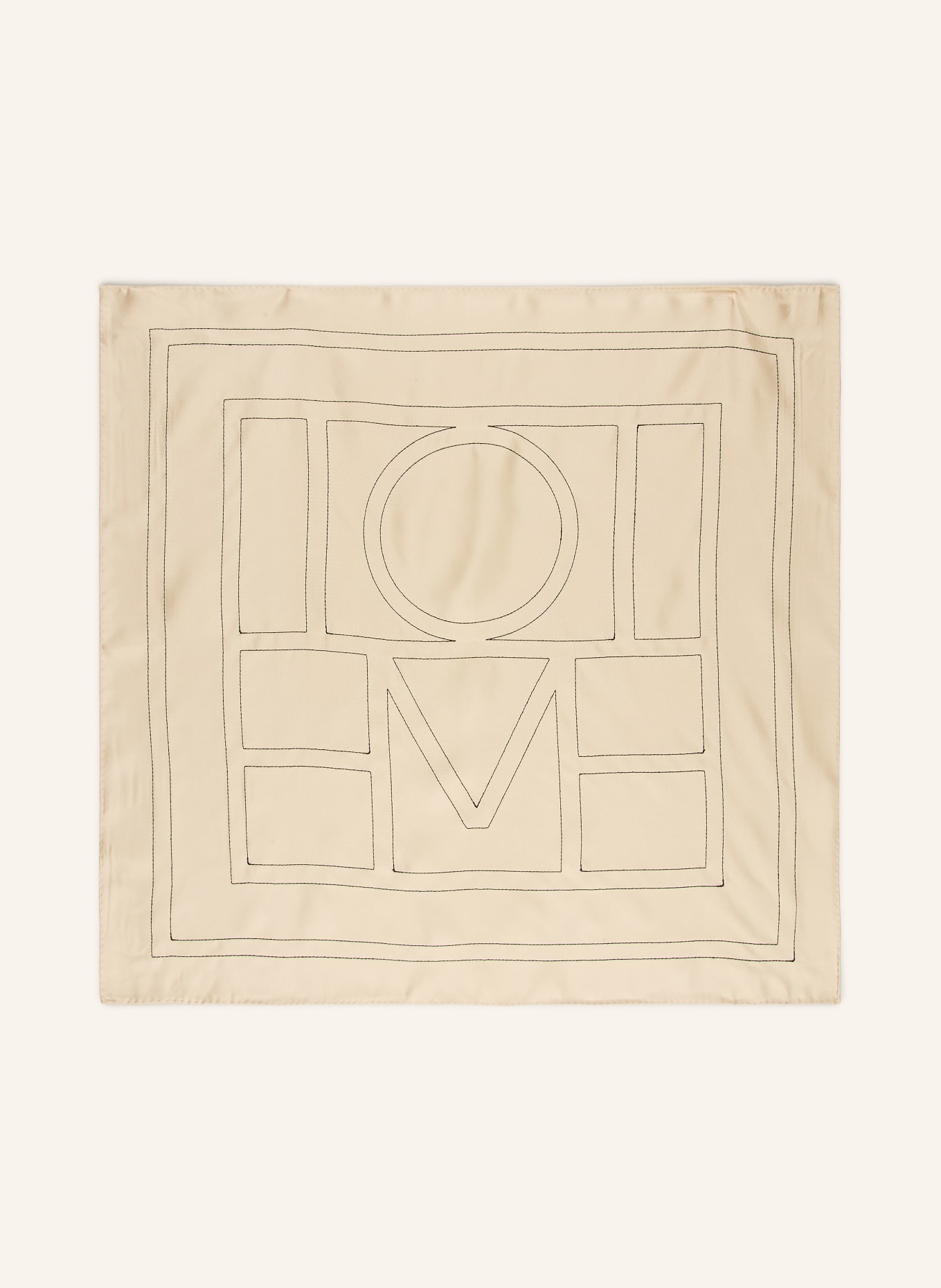 TOTEME Seidentuch: CREME