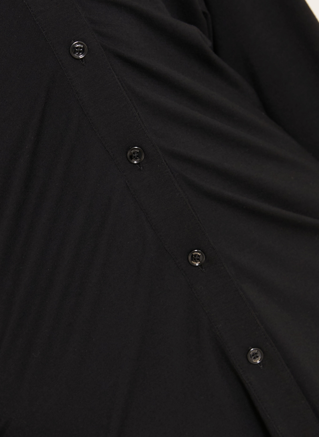 TOTEME Shirt dress: BLACK