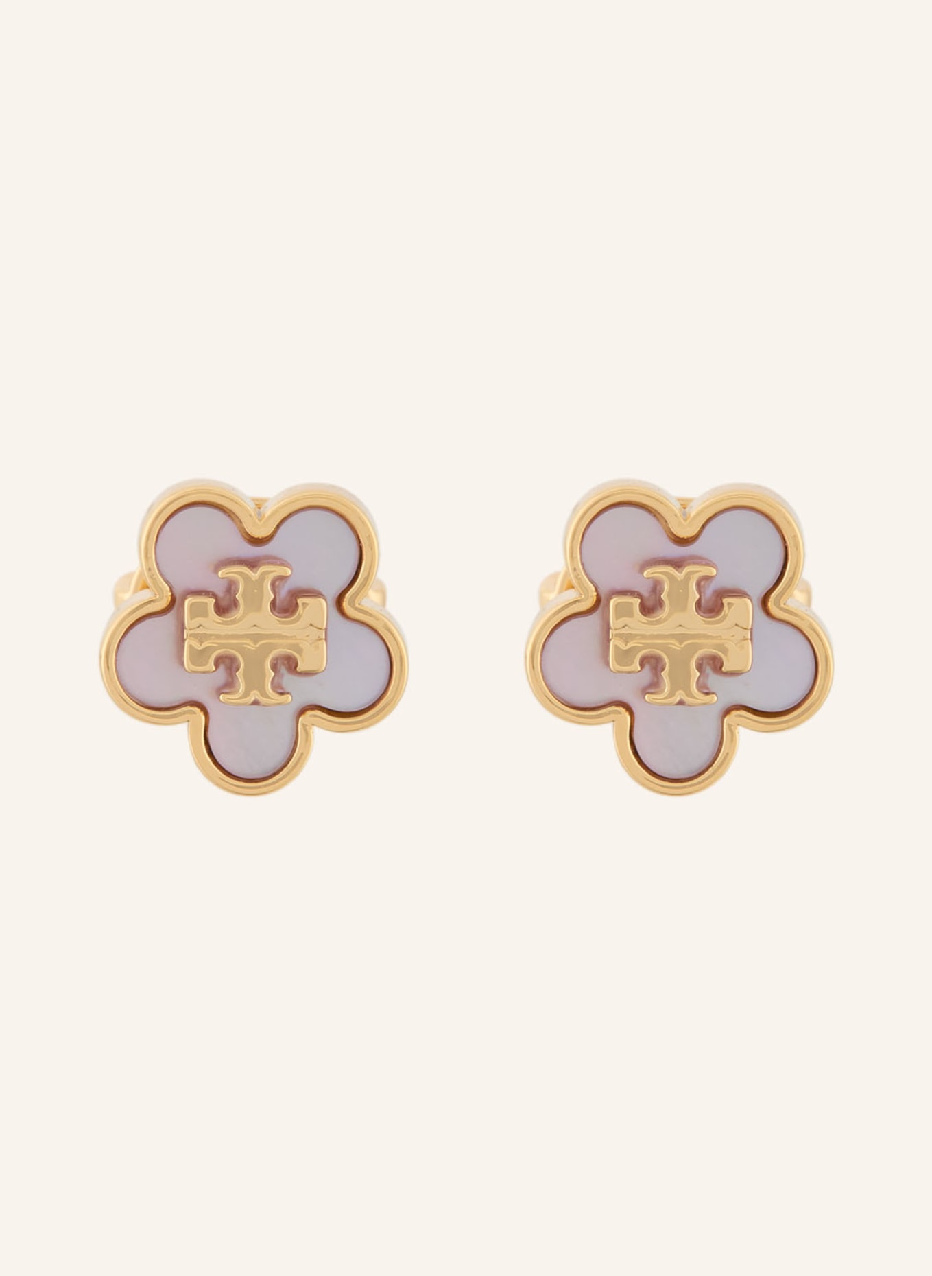 TORY BURCH Oorstekers FORGET ME NOT: GOUD / ROSE CLAIR