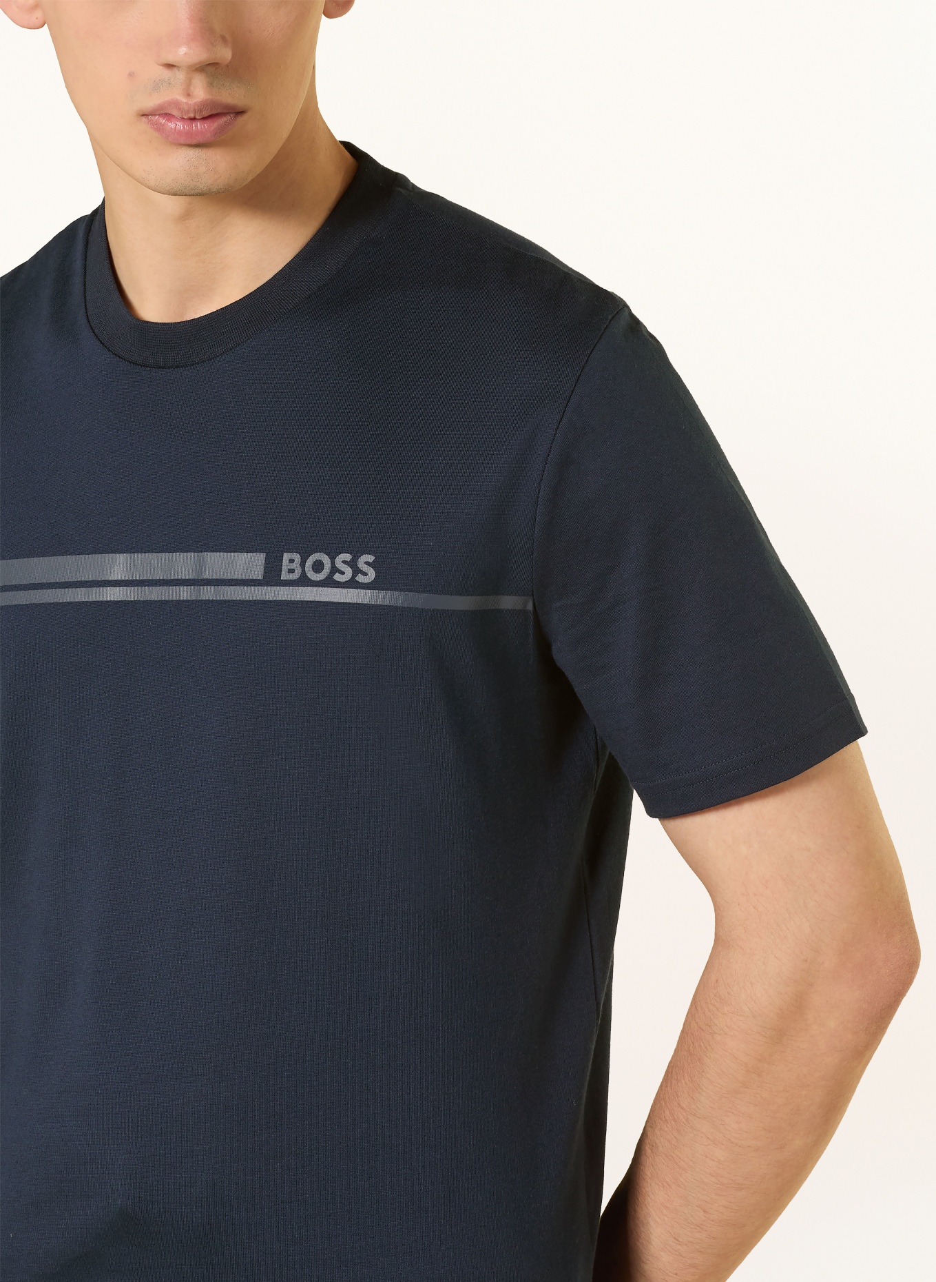 BOSS Chemise de nuit AUTHENTIC: BLEU FONCÉ