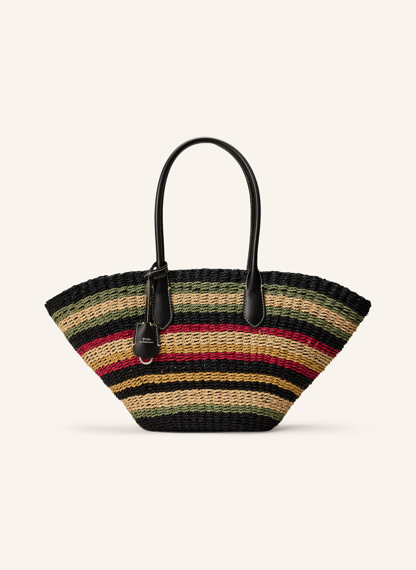 POLO RALPH LAUREN Sac cabas: NOIR / ROUGE / BLEU PÉTROLE