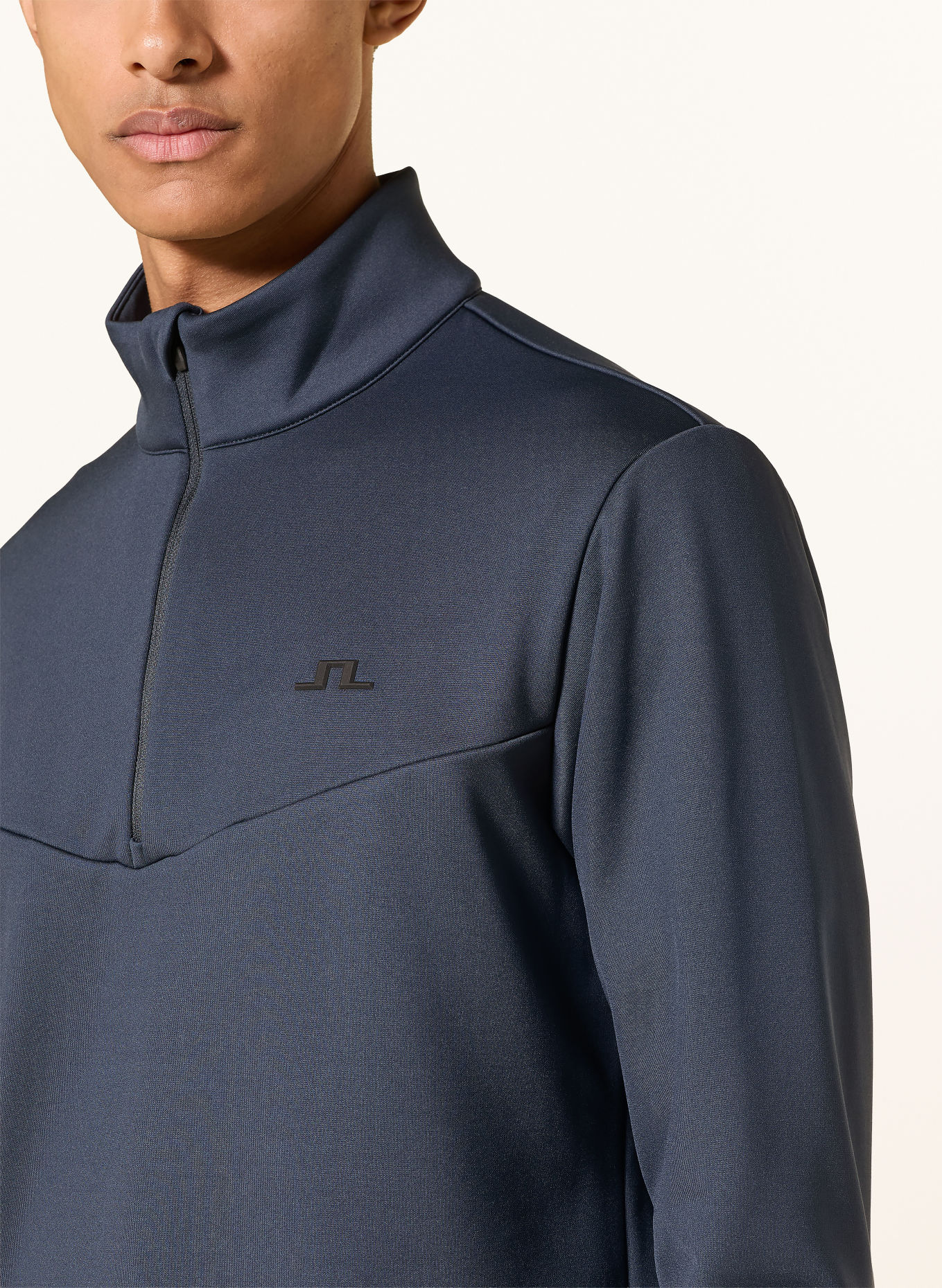 J.LINDEBERG Fleece-Troyer: DUNKELBLAU