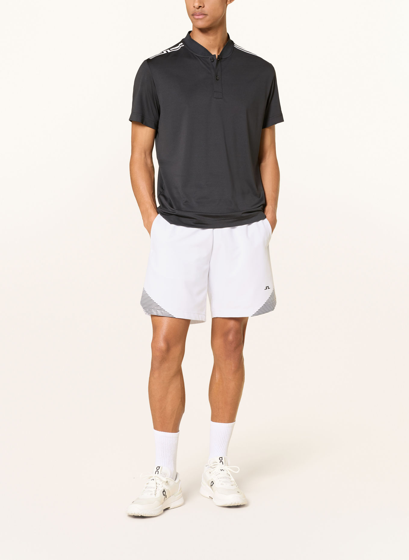 J.LINDEBERG 2-in-1-Tennisshorts: WEISS