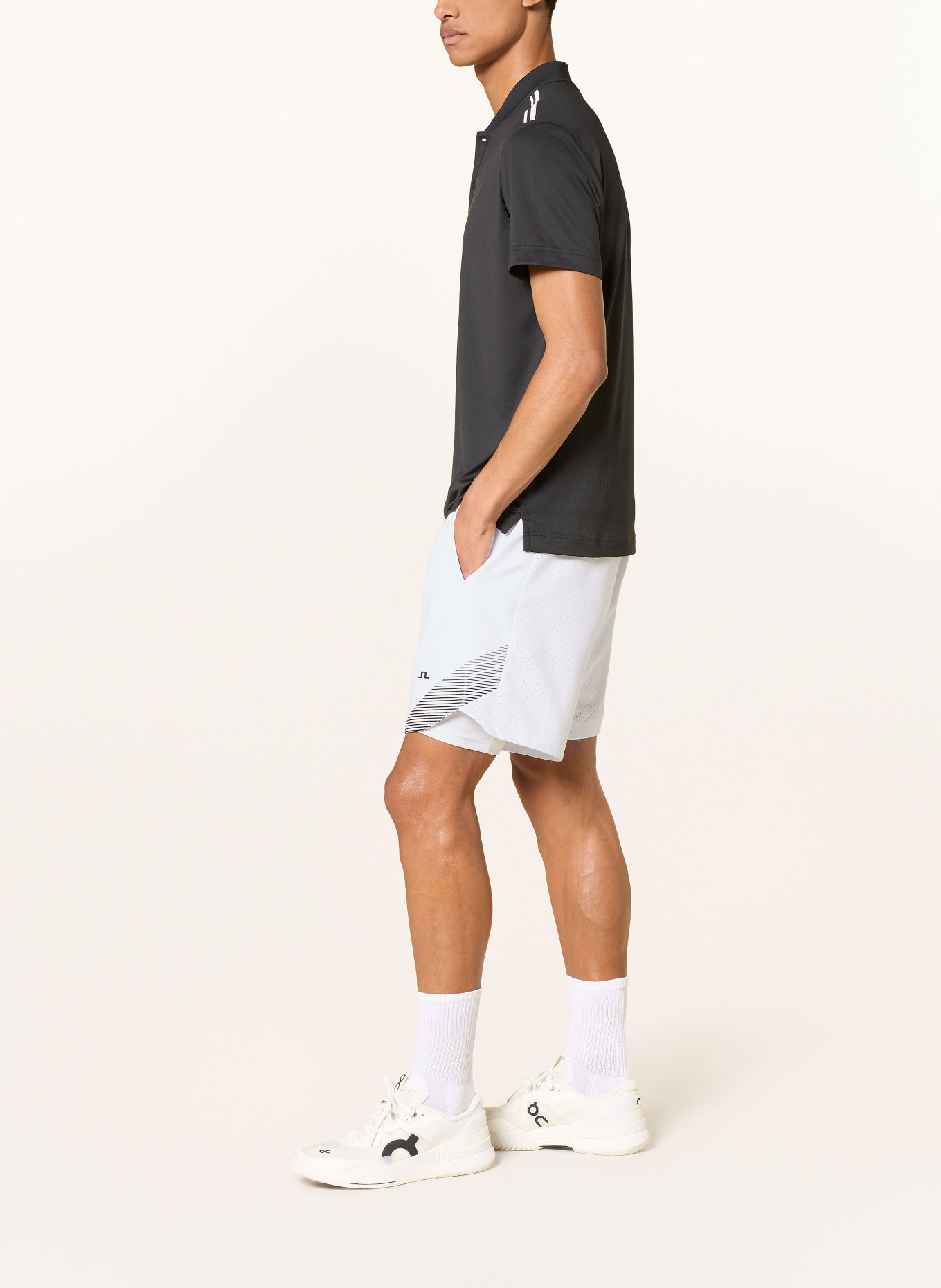 J.LINDEBERG 2-in-1-Tennisshorts: WEISS