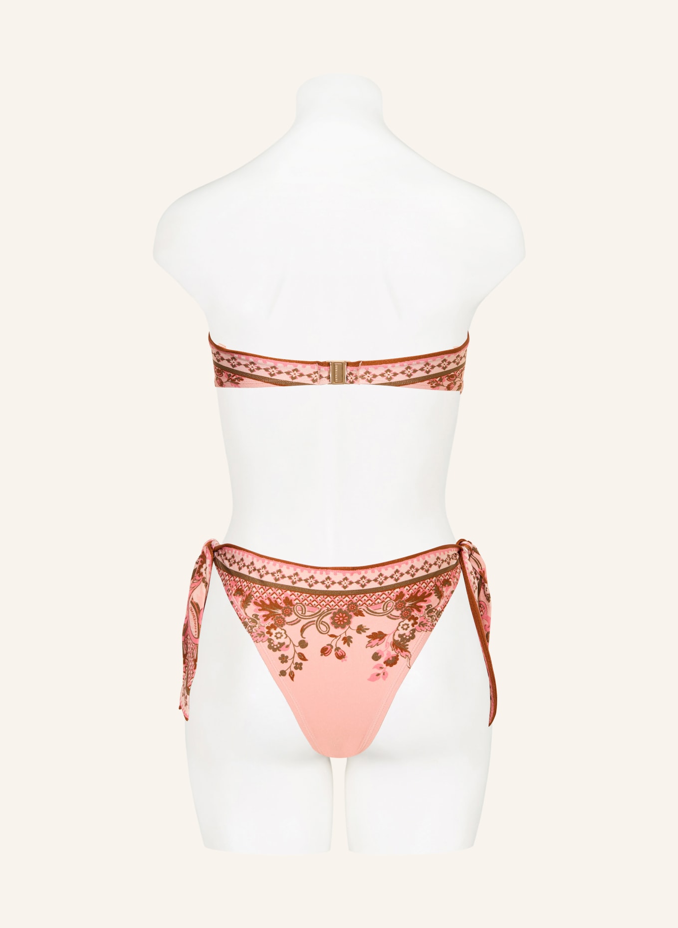 ZIMMERMANN Bikiny typu bandeau ASTER: RŮŽOVÁ / RŮŽOVÁ / KHAKI