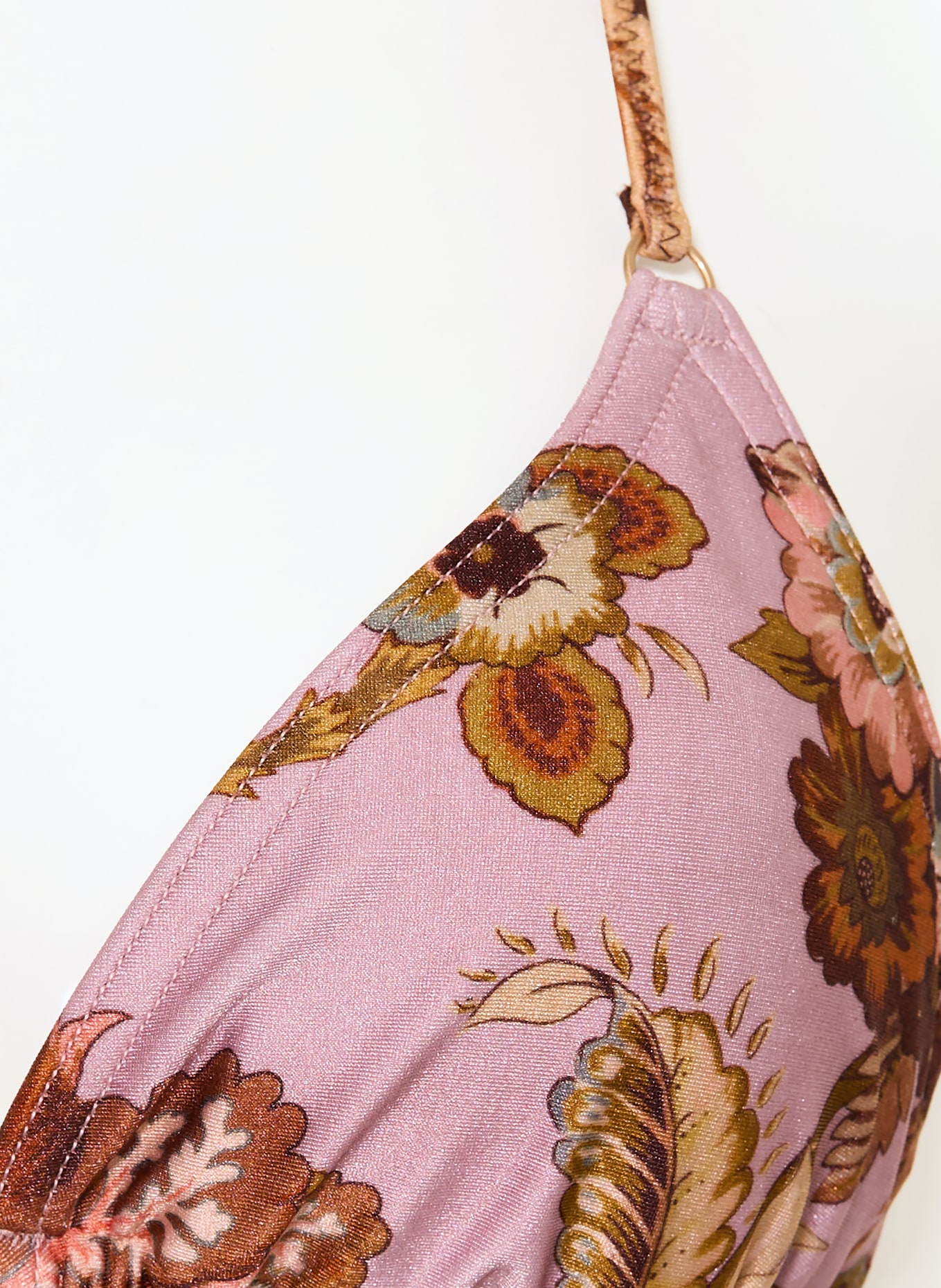 ZIMMERMANN Trojúhelníkové bikiny ASTER: TMAVĚ MODRÁ / STARORŮŽOVÁ / BÉŽOVÁ