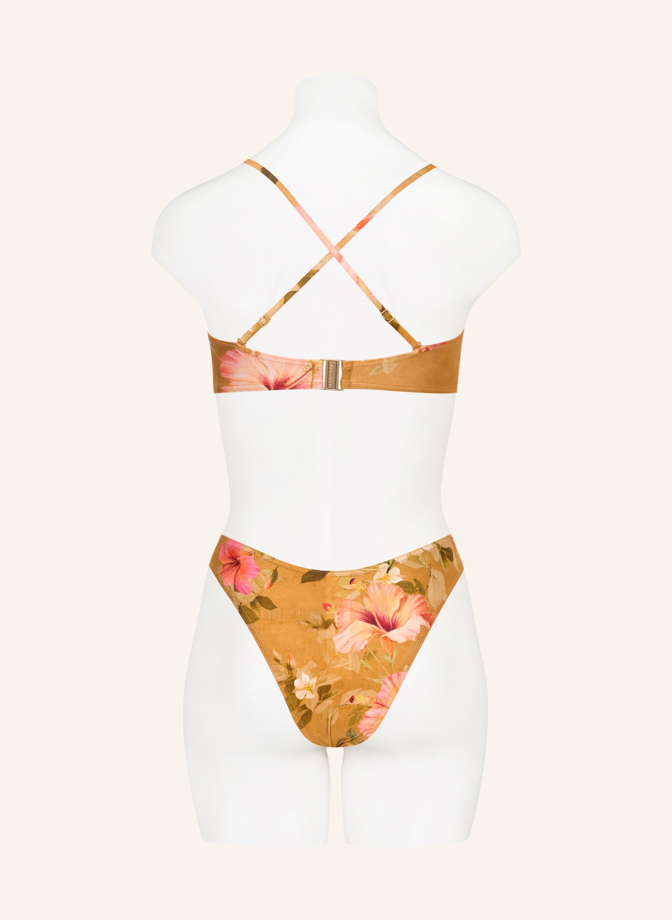 ZIMMERMANN Bikiny s bandeau MAHON BAMBOO: TMAVĚ ŽLUTÁ / TMAVĚ ORANŽOVÁ / ZELENÁ