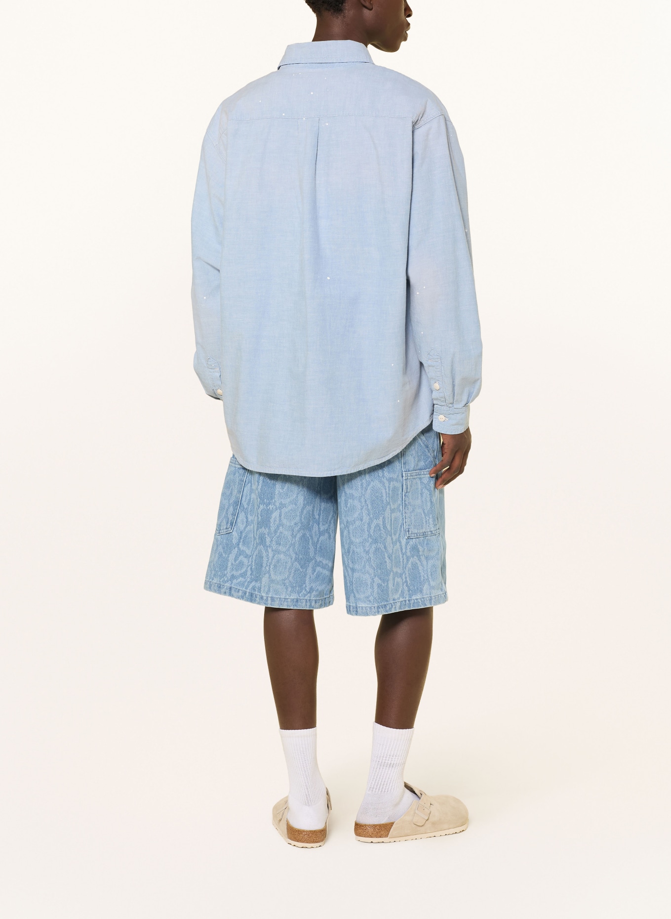 carhartt WIP Jeanshemd PAINTER Comfort Fit: HELLBLAU / WEISS