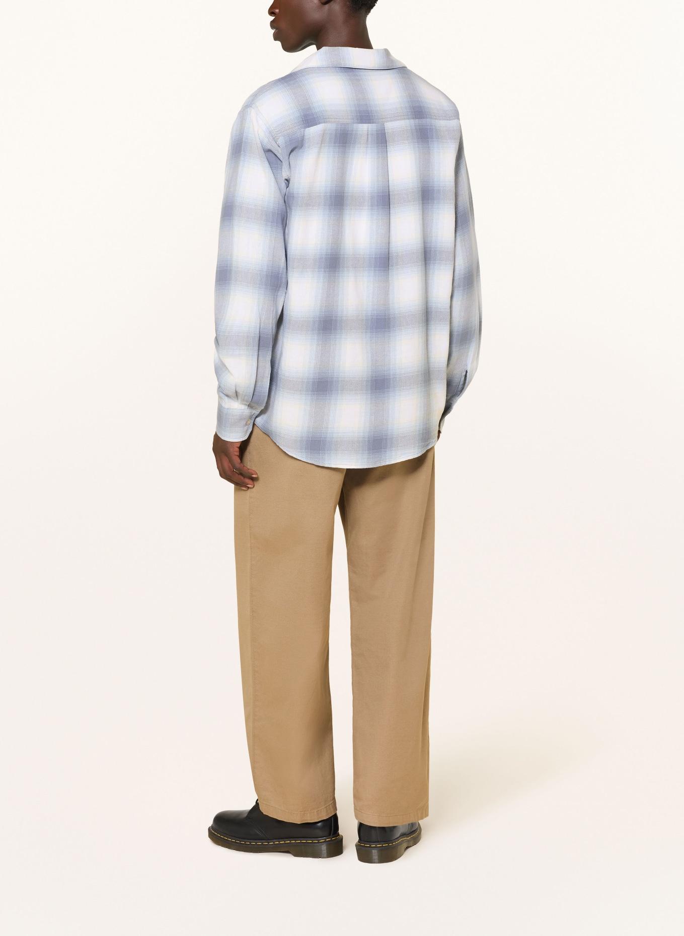 carhartt WIP Hemd TYERS Comfort Fit: BLAU / HELLBLAU / WEISS
