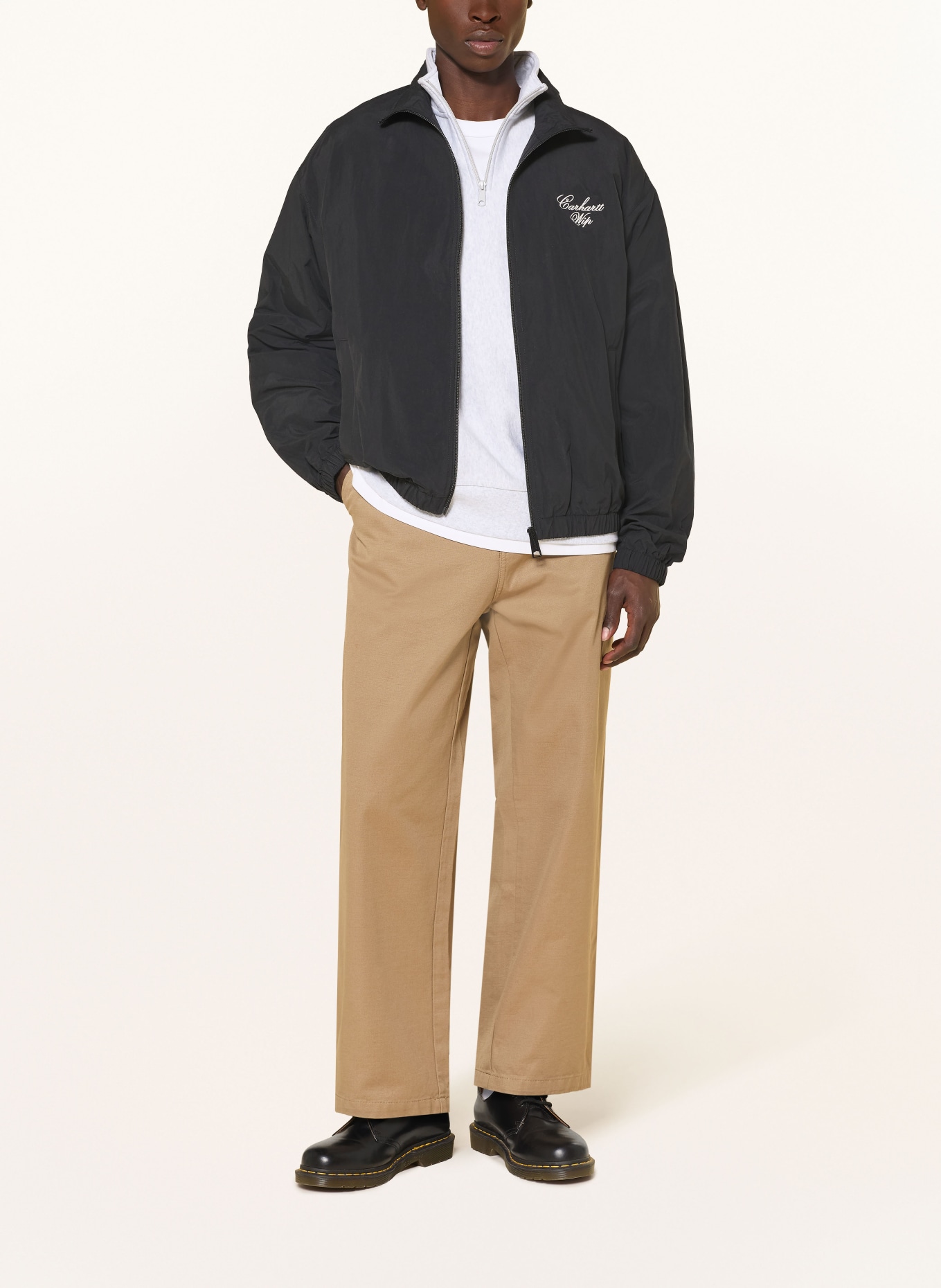 carhartt WIP Blouson TRAVON: SCHWARZ / WEISS