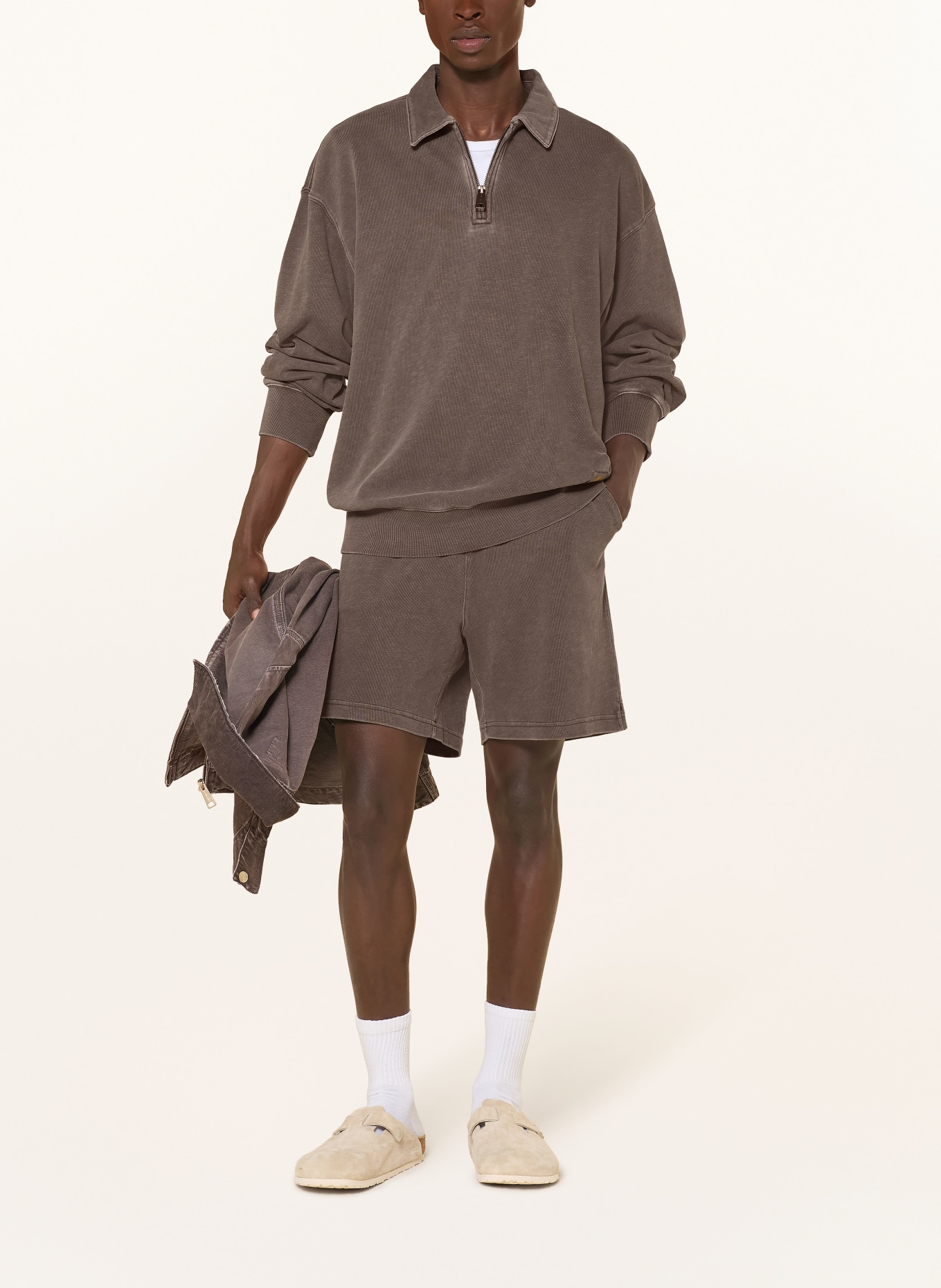 carhartt WIP Sweat-Troyer: BRAUN