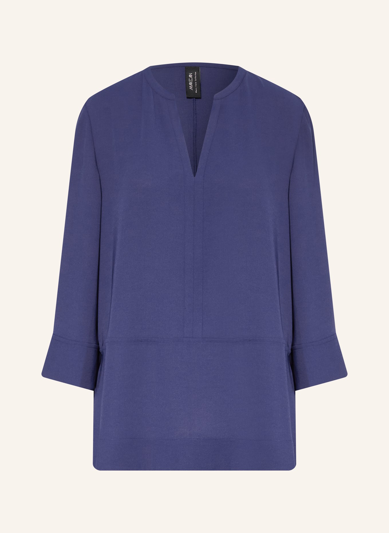 MARC CAIN Oversized-Blusenshirt mit 3/4-Arm: 391 midnight sail