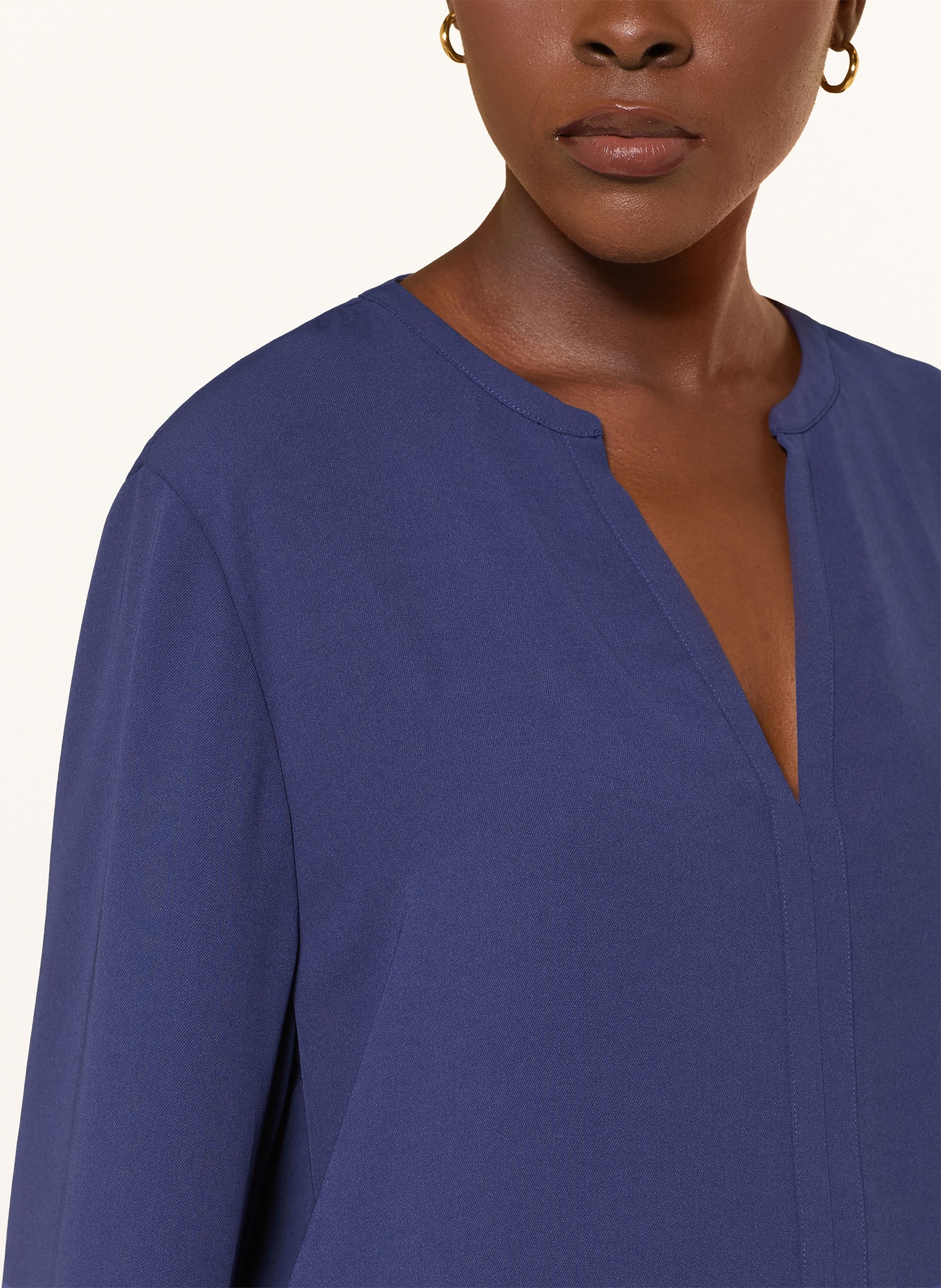 MARC CAIN Oversized-Blusenshirt mit 3/4-Arm: 391 midnight sail
