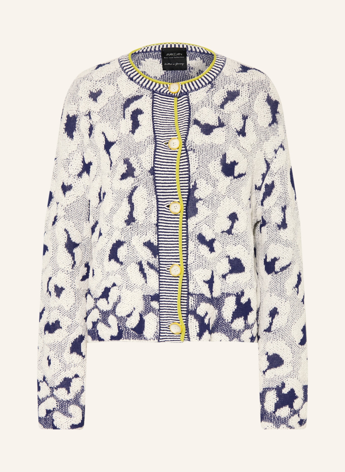 MARC CAIN Strickjacke: 112 bright ecru