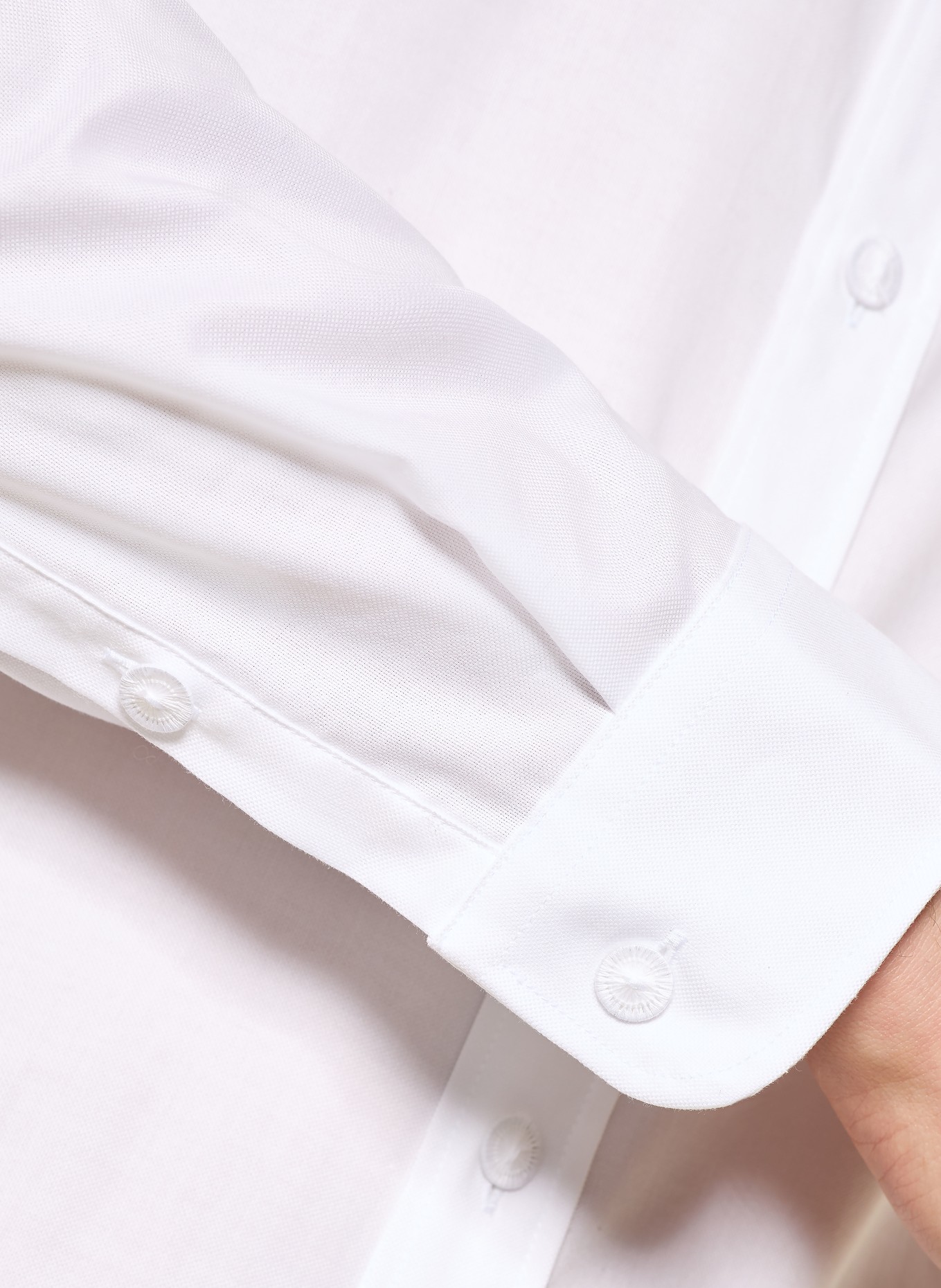 Johann & Johanna Trachtehemd Comfort Fit mit Stehkragen: WEISS