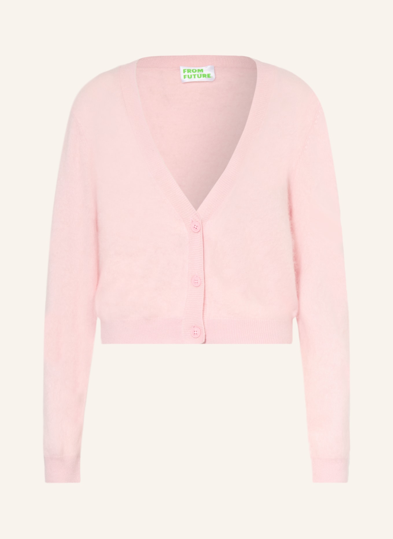 FROM FUTURE Cashmere cardigan: PINK
