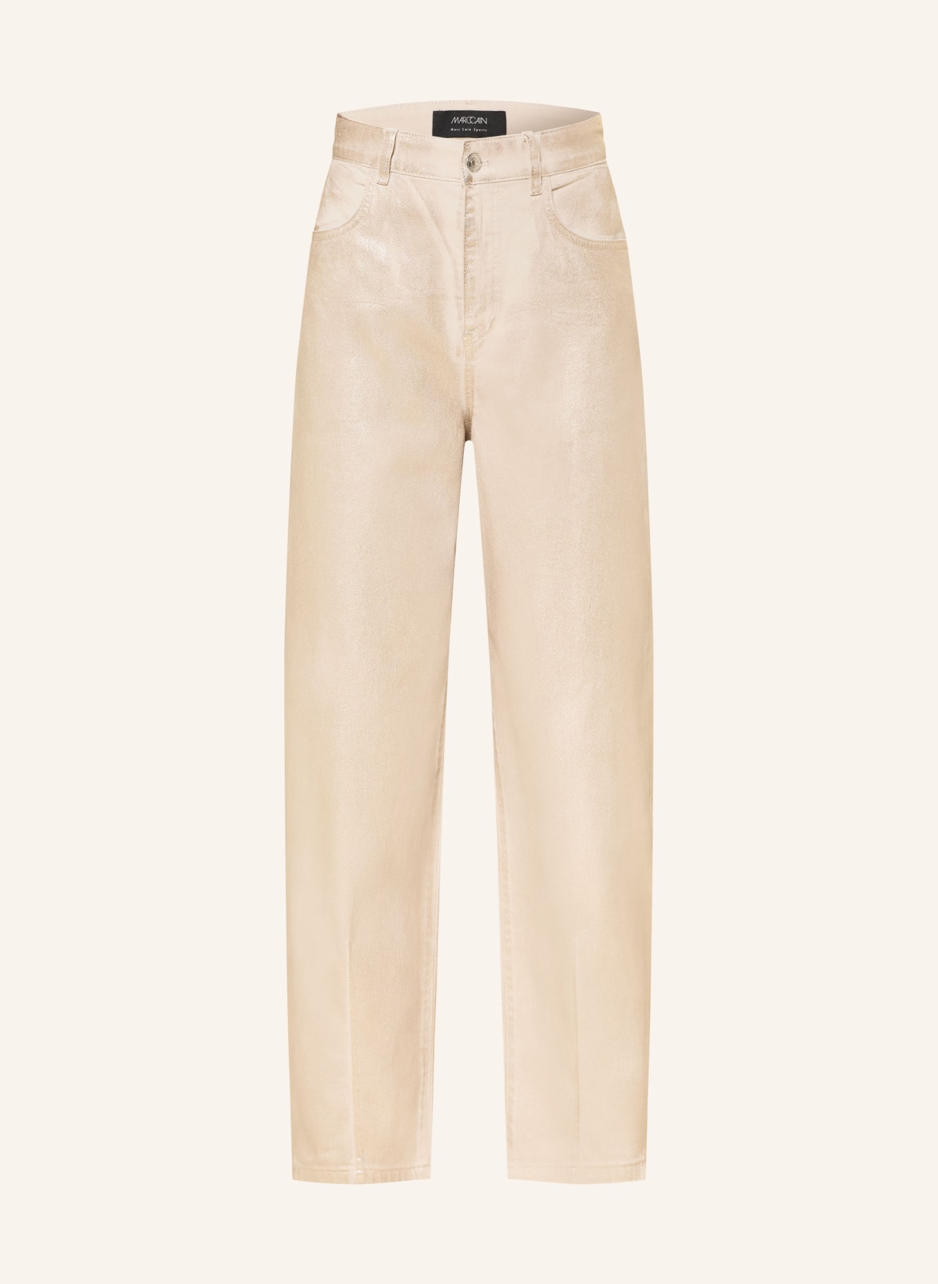 MARC CAIN Barrel Jeans RUMA: 414 champagne gold