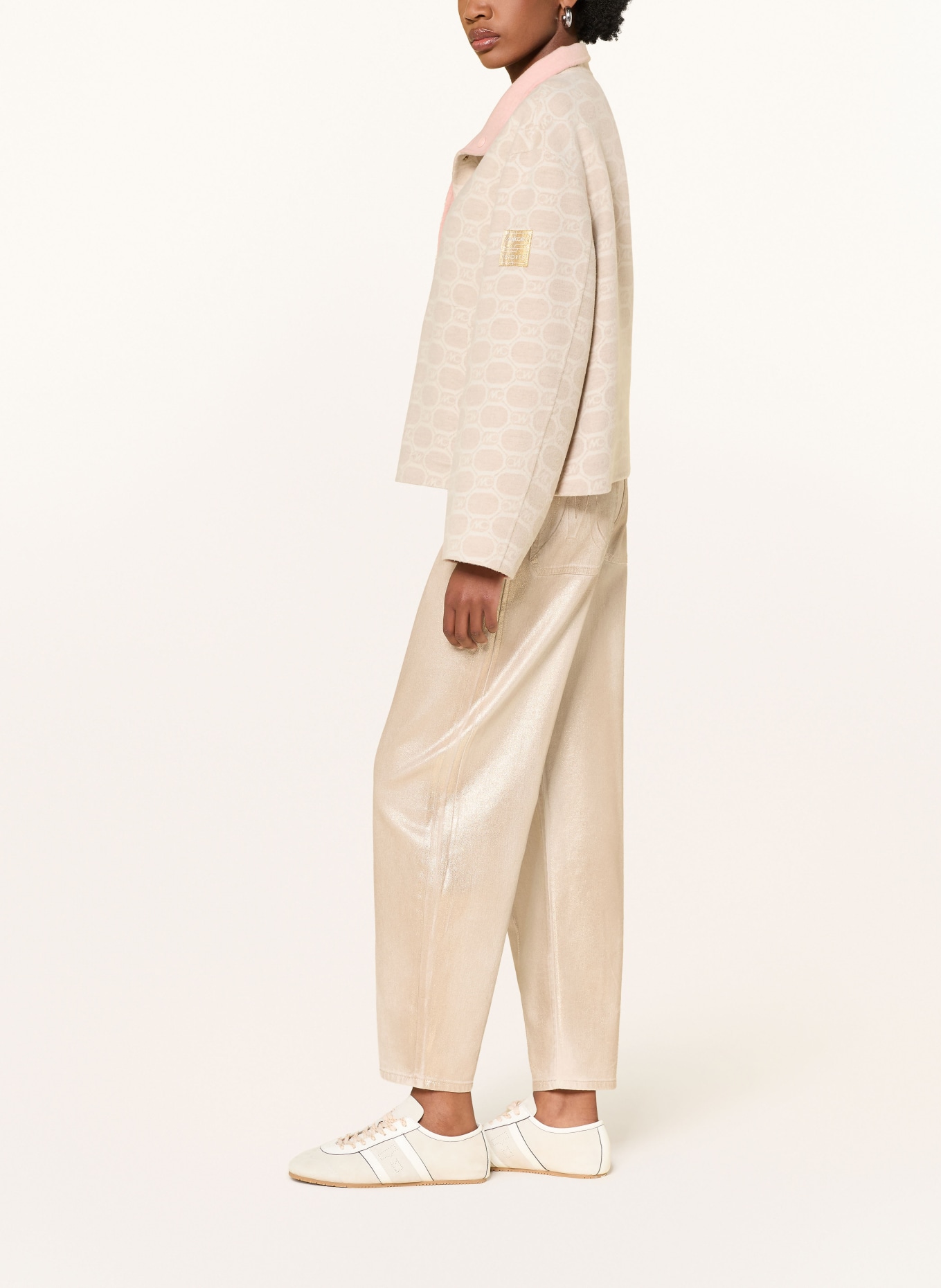 MARC CAIN Barrel Jeans RUMA: 414 champagne gold